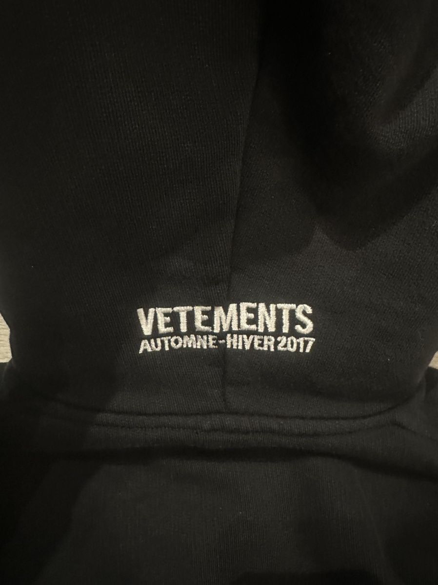 Vetements AW2017 Vetements Bullseye Double-Sleeved Black Hoodie Size US XS / EU 42 / 0 - 2 Thumbnail