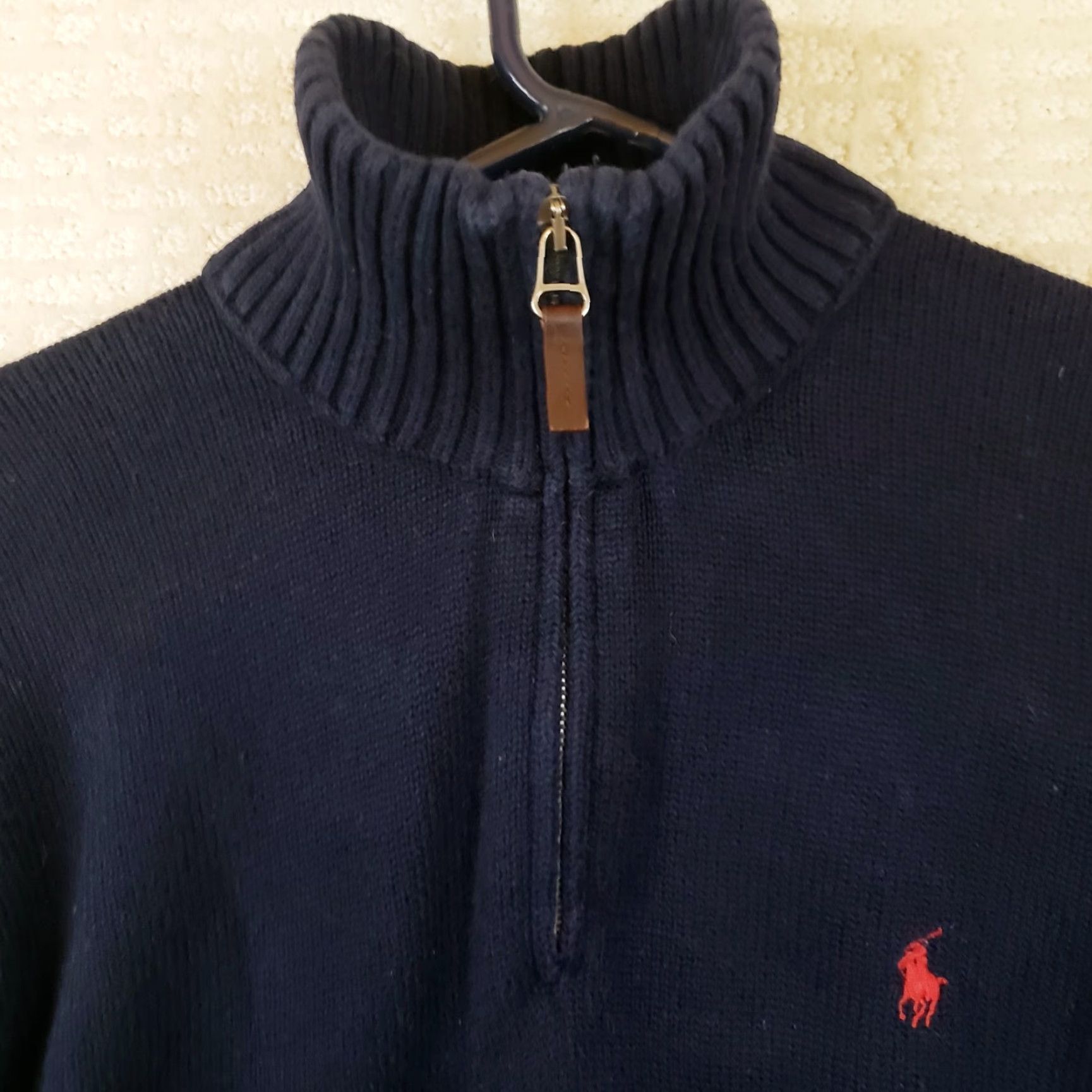 Polo Ralph Lauren Polo Ralph Lauren Sweater M Striped Long Sleeve 1/4 Zip Mock Neck Blue Red Logo Embroidered Classic Men’s Shirt? Size US M / EU 48-50 / 2 - 4 Thumbnail