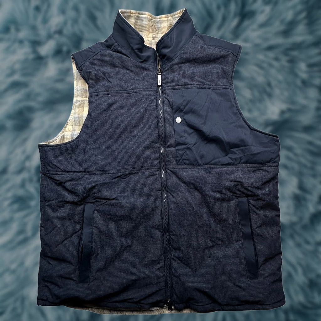 Tommy Bahama Tommy Bahama Crescent City Reversible Vest Mens XXL Dark Eclipse Corduroy Puffer Size US XXL / EU 58 / 5 - 1 Thumbnail