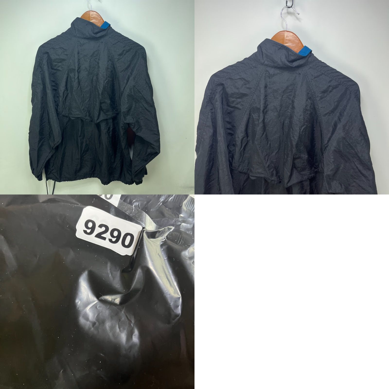 Reebok VINTAGE Reebok Windbreaker Jacket Mens L Black 90s Full Zip Hooded Windbreaker Jacket 90s Size US L / EU 52-54 / 3 - 8 Thumbnail