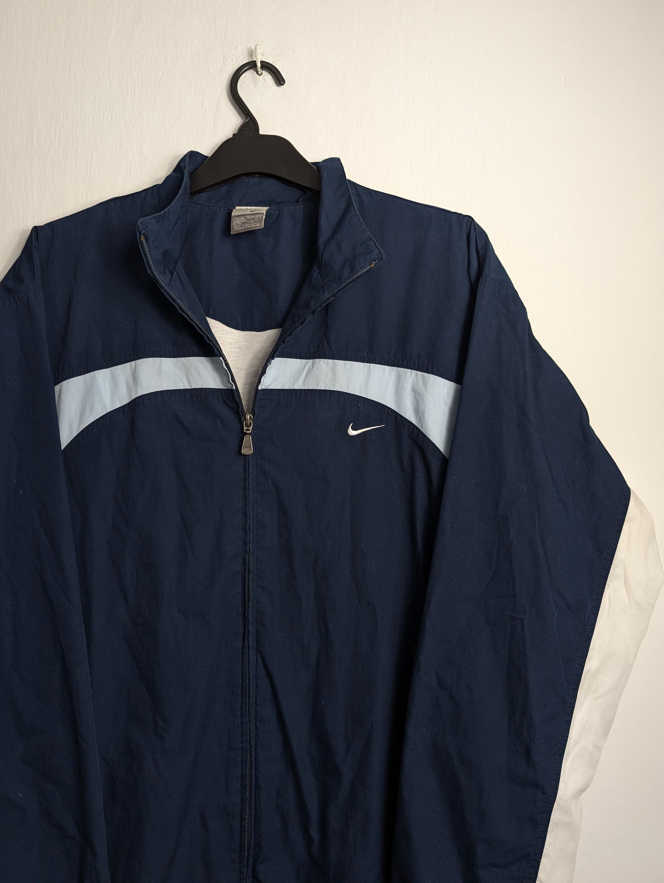 Nike × Vintage Nike Vintage Track Light Jacket 00s y2k Size US XL / EU 56 / 4 - 2 Thumbnail