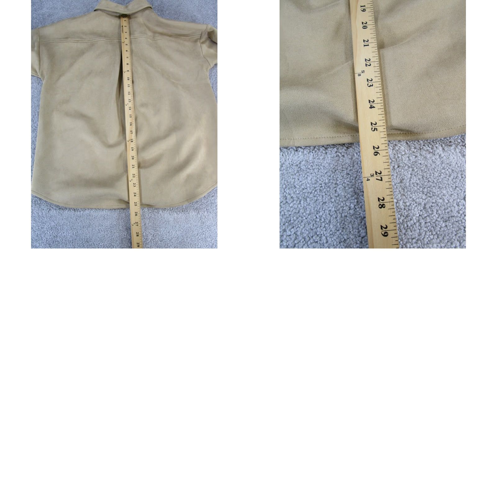 J. Jill J. Jill Shirt Womens Medium Petite Brown Wearever Collection Button-Up Collared Sleeve Long Polyester Solid Size M / US 6-8 / IT 42-44 - 8 Thumbnail