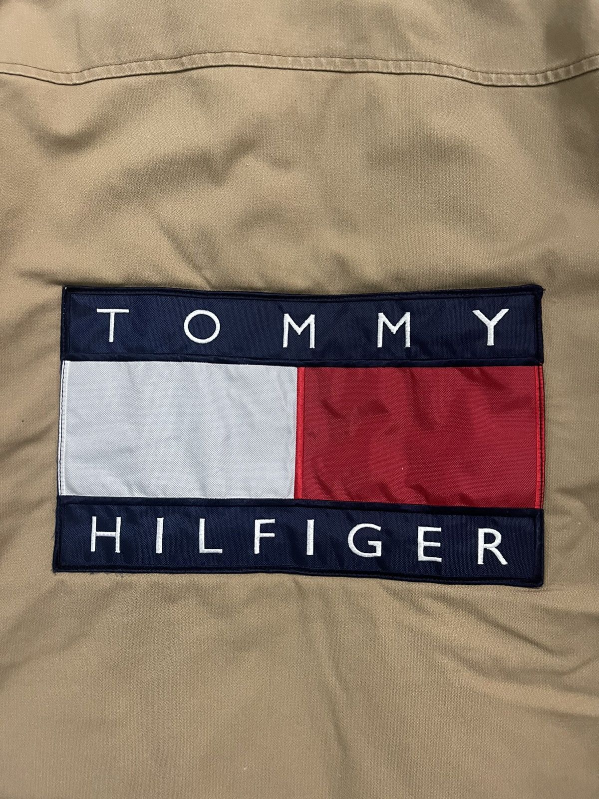 Tommy Hilfiger Vintage Tommy Hilfiger Winter Deck Jacket /Big Flag Back Hit Size US XL / EU 56 / 4 - 13 Thumbnail