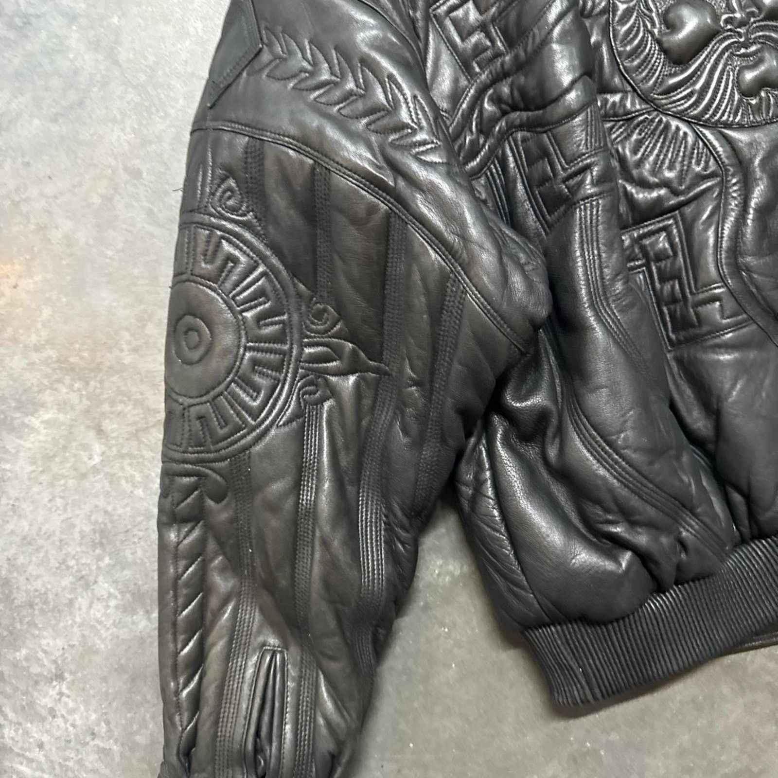 Pelle Pelle Vintage 90s Pelle Pelle Marc Buchanan Sun Leather Jacket Size US M / EU 48-50 / 2 - 4 Thumbnail