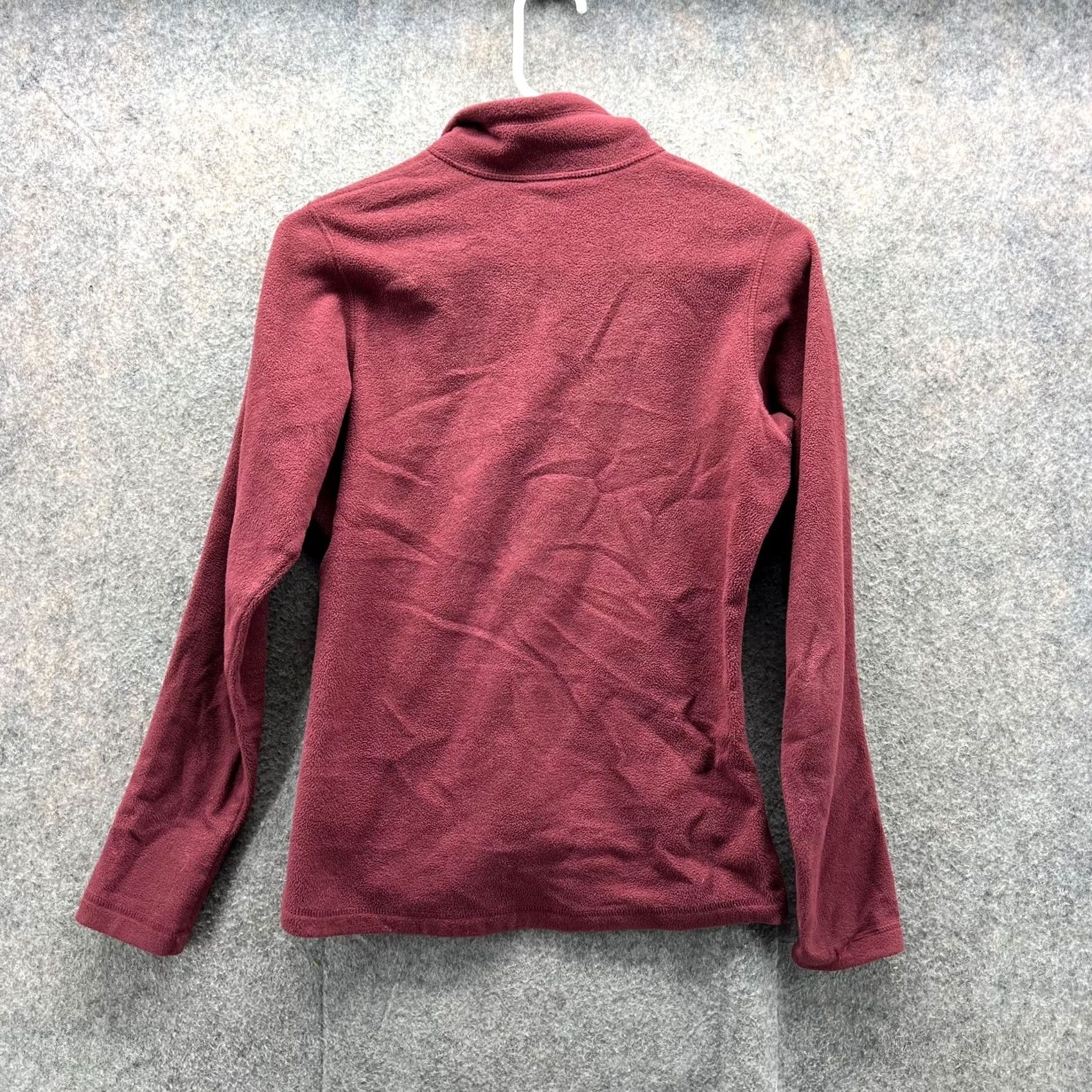 Helly Hansen VINTAGE Helly Hansen Sweater Women Small Burgundy Red Full Zip Fleece Jacket Full Zip Size S / US 4 / IT 40 - 2 Thumbnail
