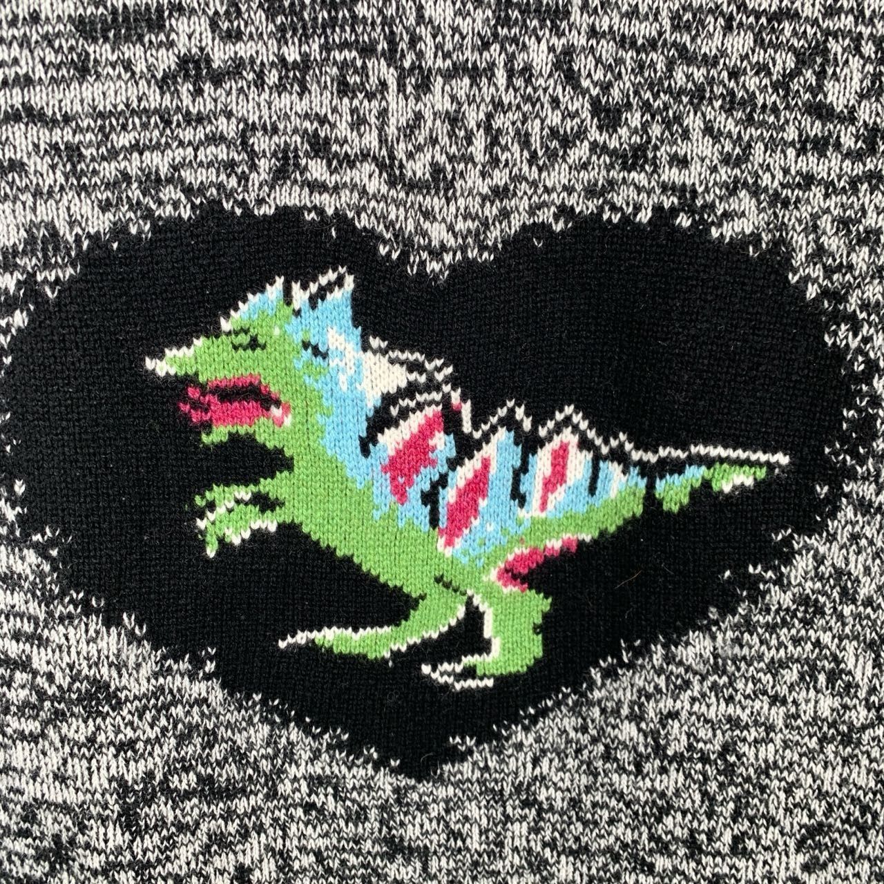 Dior Christian Dior Dinosaur Heart Appliqué Grey Cashmere Crewnec Size XXS / US 00 / IT 34 - 6 Thumbnail