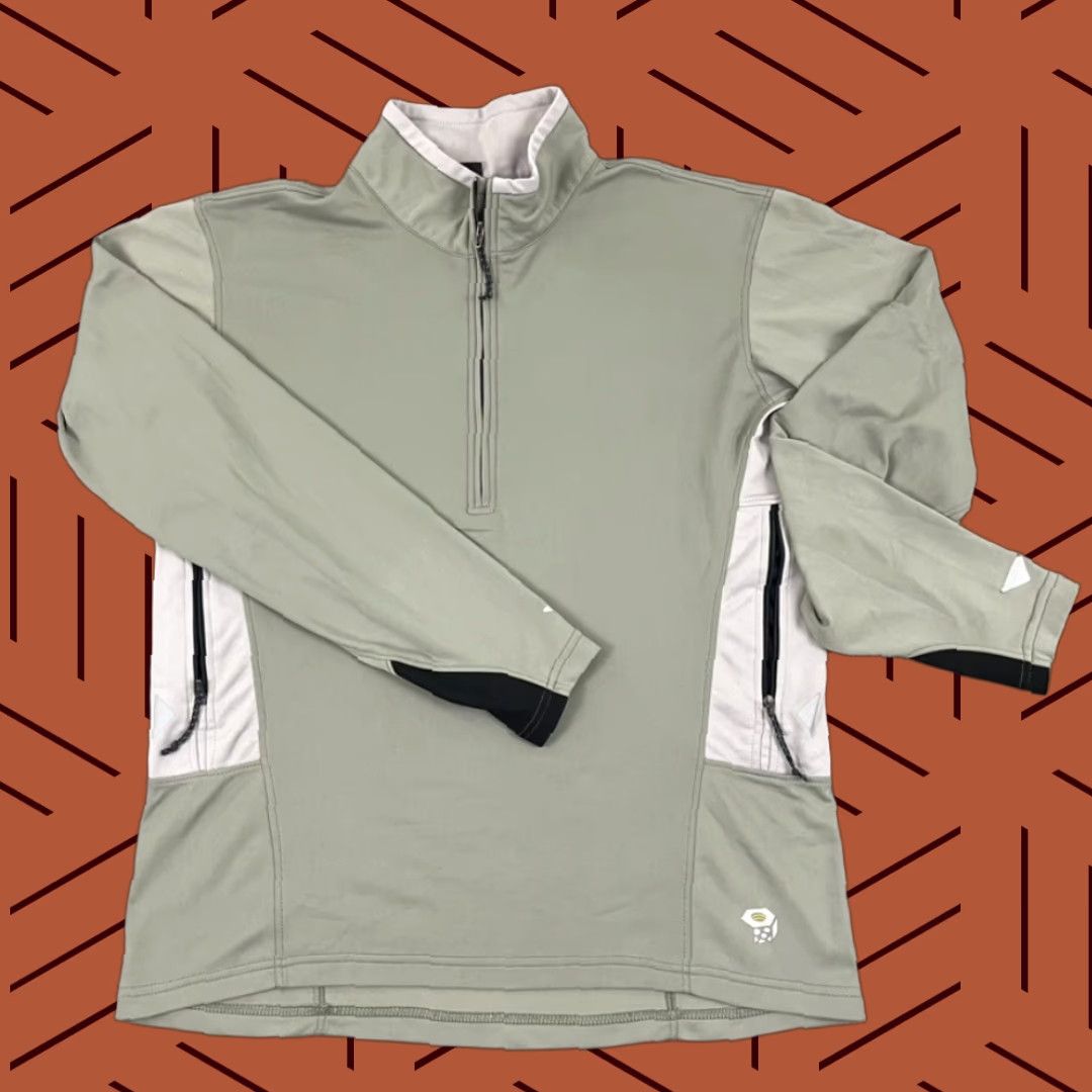 Mountain Hardwear Mountain Hardwear Jacket Men Large Green 1/2 Zip Pullover Hiking Outdoor Pockets Size US L / EU 52-54 / 3 - 1 Thumbnail