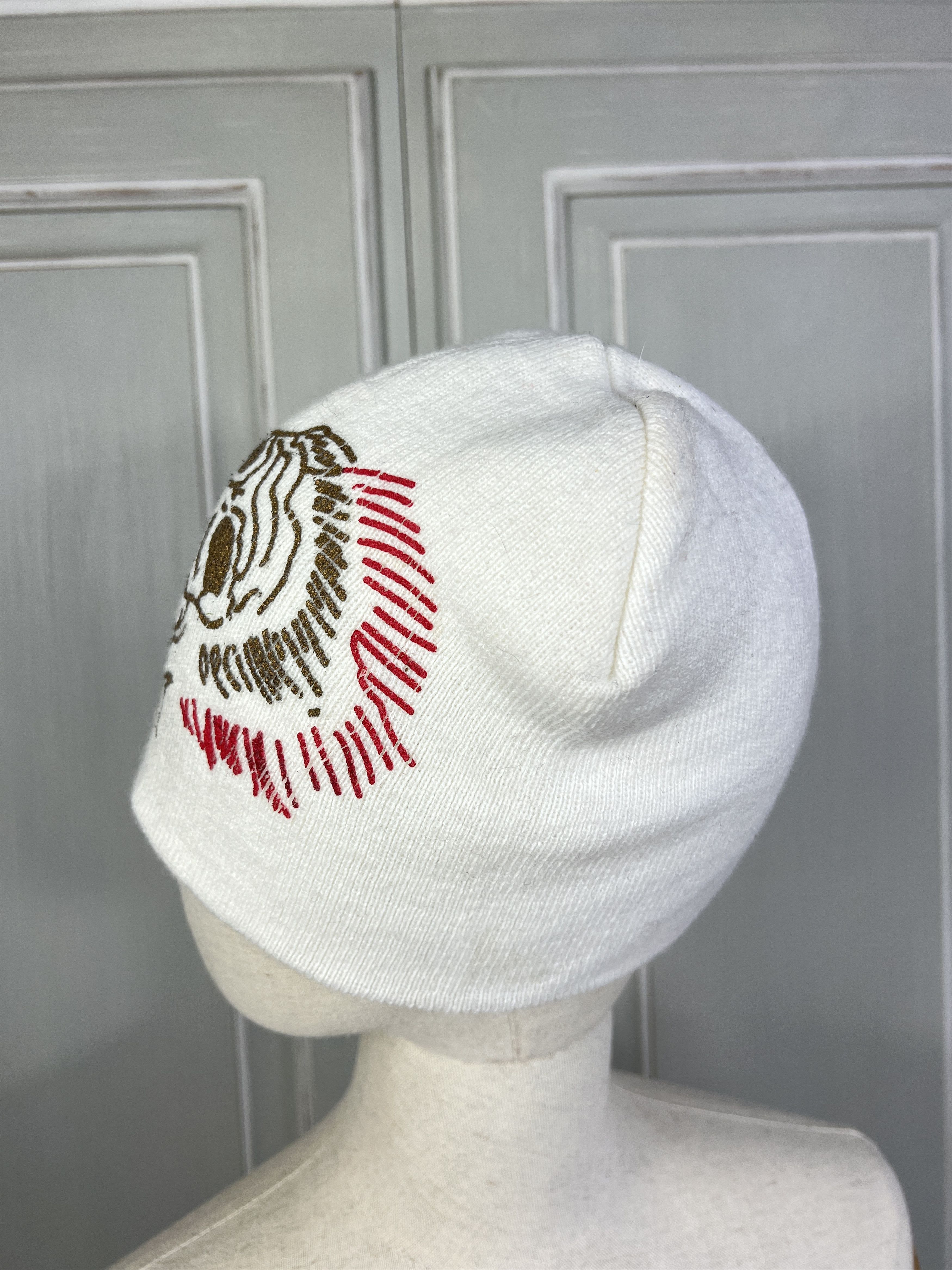 Vintage VINTAGE BEANIE SKULL LOGO STYLE ED HARDY Size ONE SIZE - 5 Thumbnail