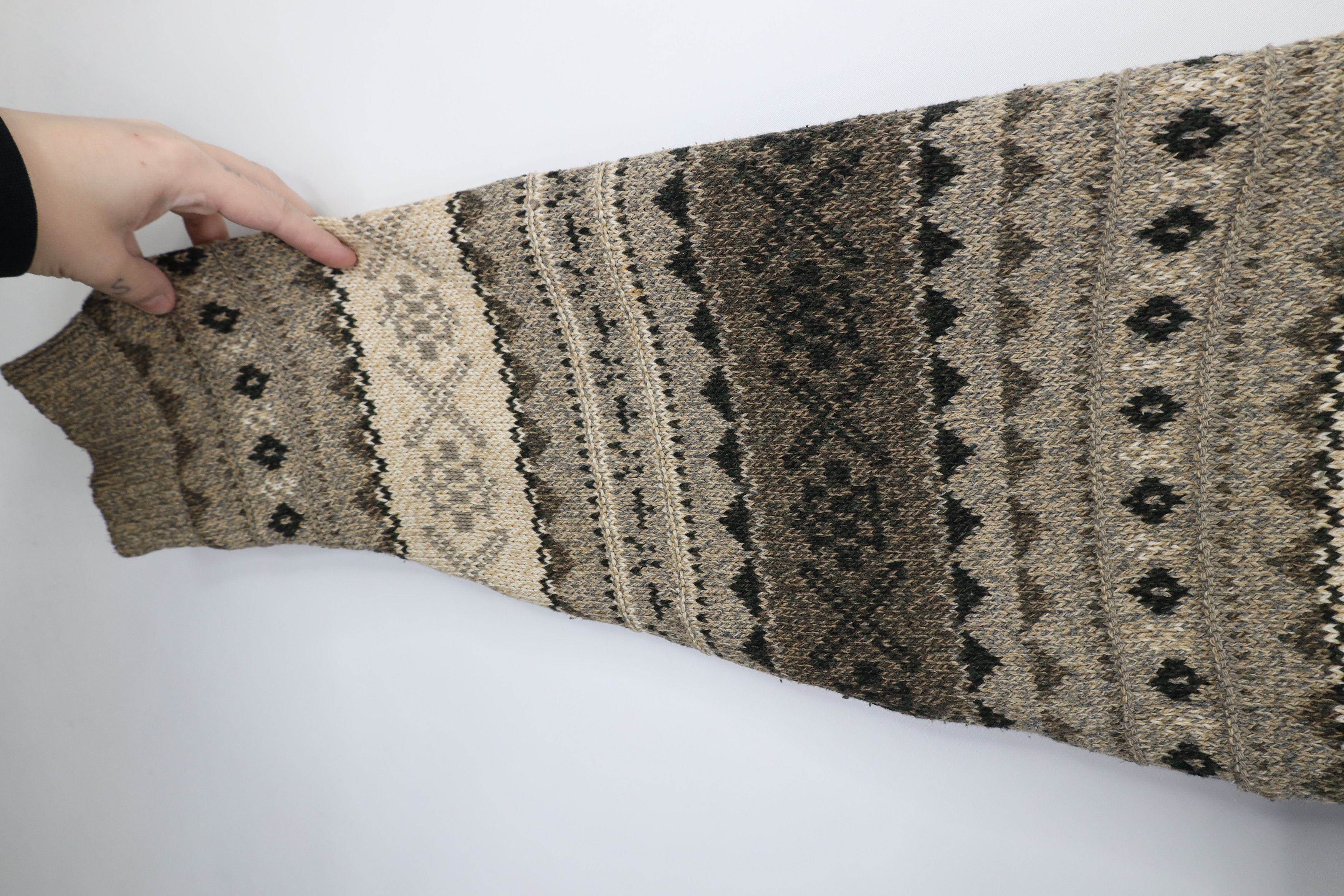 Vintage Vintage 90s Streetwear Fair Isle Knit Crewneck Sweater USA Size US XL / EU 56 / 4 - 11 Thumbnail