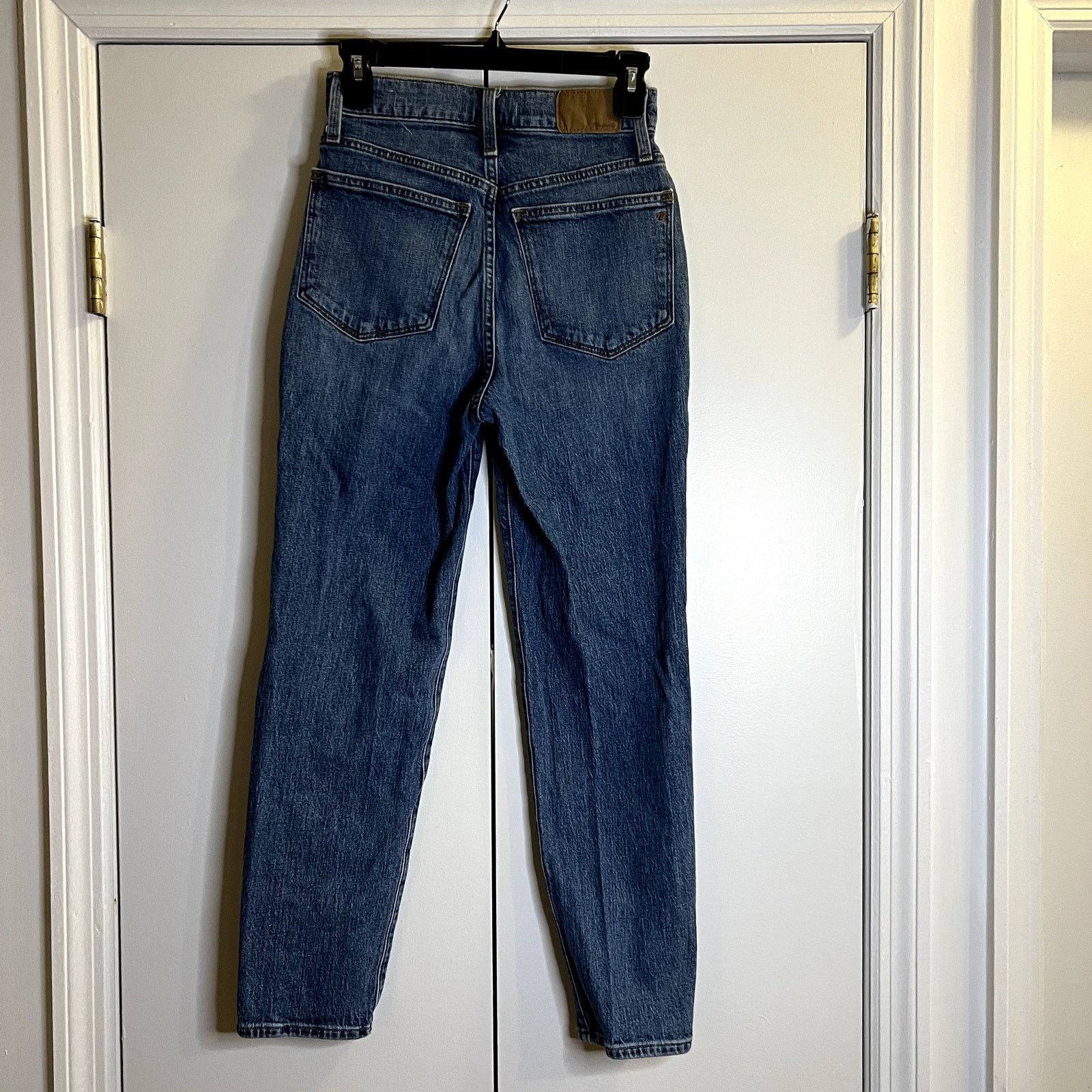 Madewell Madewell The Momjean Jeans Blue Size 24 Cotton Blend Size 24" / US 00 / IT 34 - 4 Thumbnail