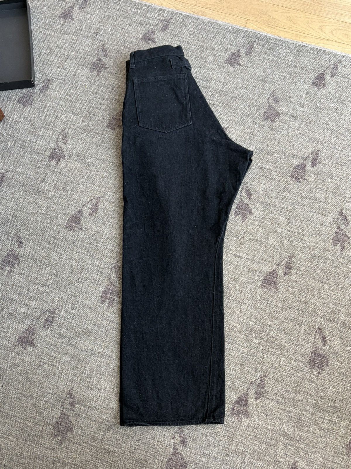 PHIGVEL MAKERS & Co. Phigvel Classic Wide Selvedge Denim Jeans - Black 30x28 Size US 30 / EU 46 - 3 Thumbnail