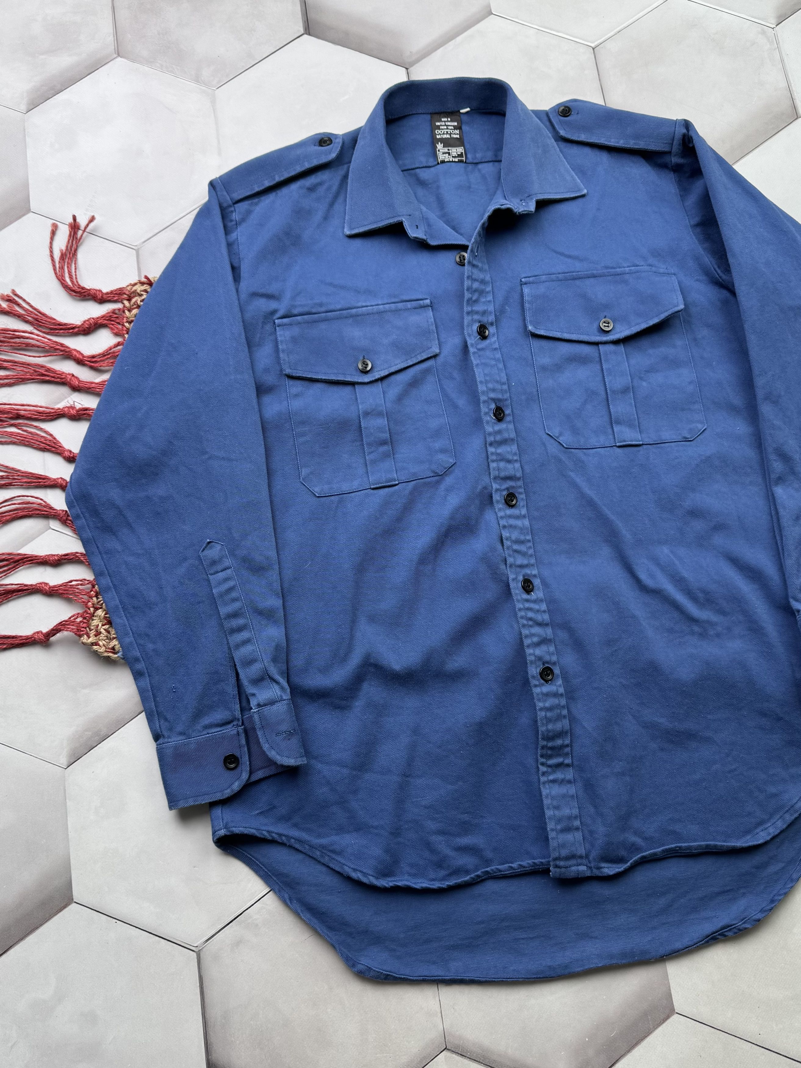 Japanese Brand Vintage Work Shirt (E4) Size US L / EU 52-54 / 3 - 2 Thumbnail