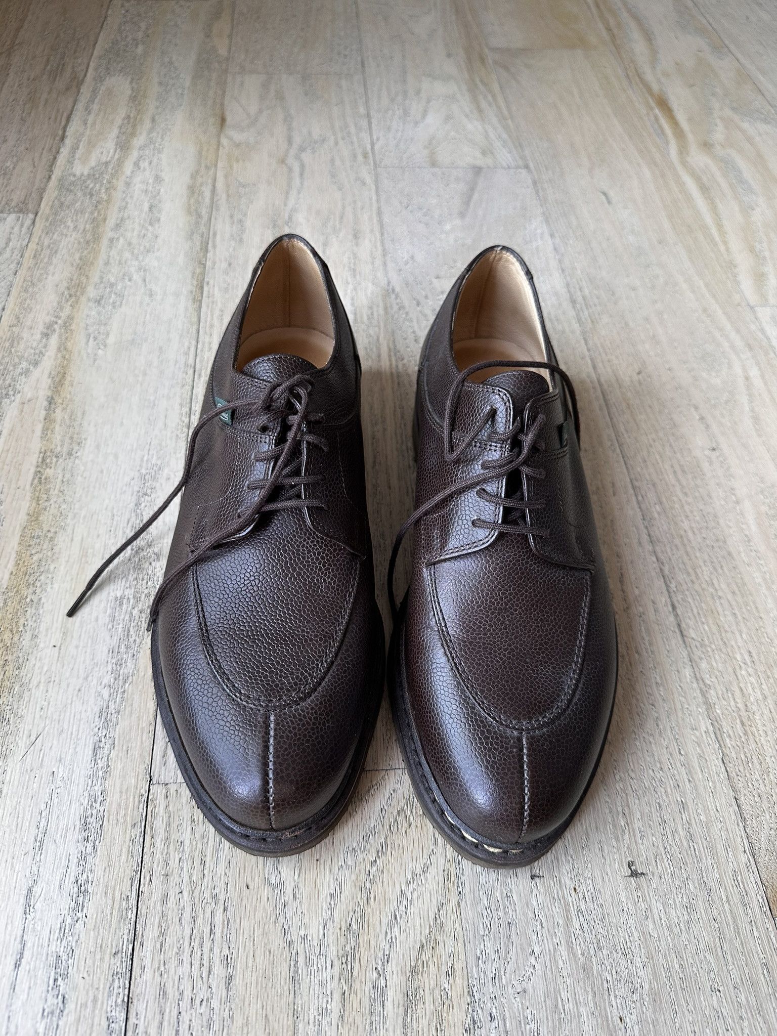Paraboot Paraboot Avignon Griff II Grain Leather Shoes - Marron Moka Size US 8 / EU 41 - 1 Thumbnail
