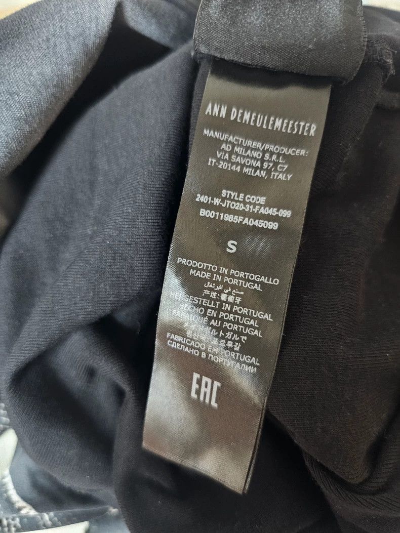 Ann Demeulemeester Ann Demeulemeester Men's and women's T-shirt inside Size US S / EU 44-46 / 1 - 7 Thumbnail