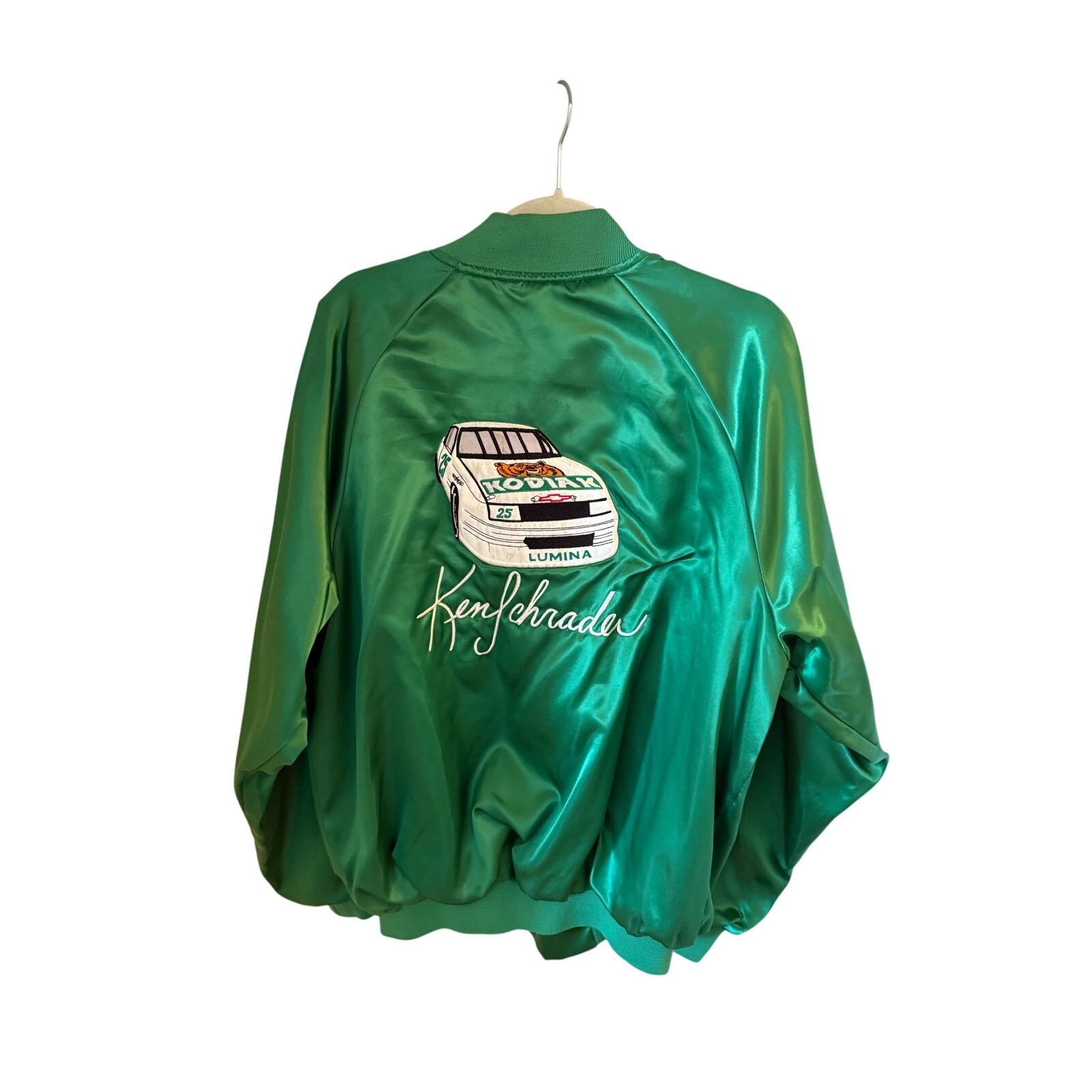 Vintage Vintage 1990’s Ken Schrader Green Nascar Racing Jacket sz XL Size US XL / EU 56 / 4 - 2 Thumbnail