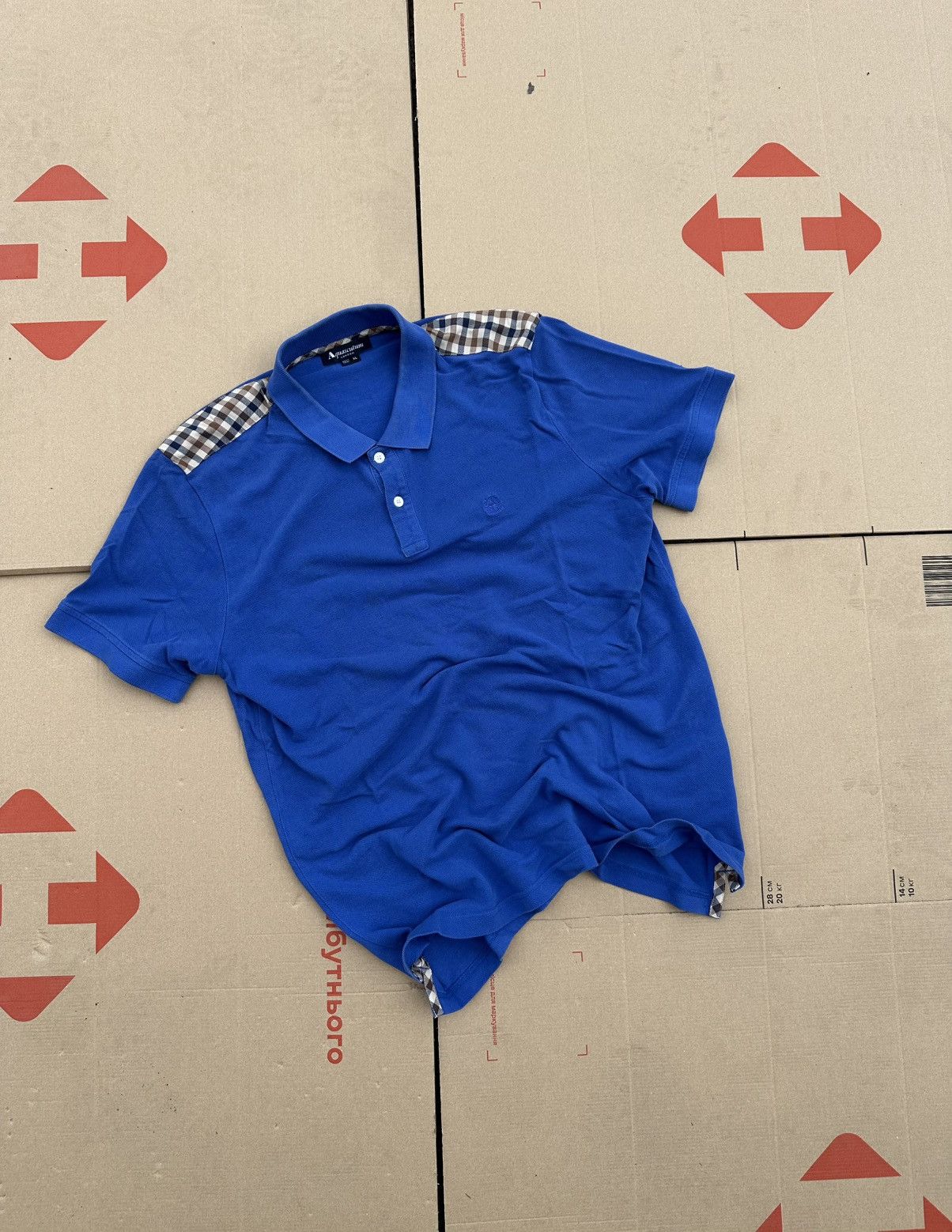 Aquascutum × Vintage Vintage Aquascutum Polo Y2K Old Money Style Size US XL / EU 56 / 4 - 1 Thumbnail