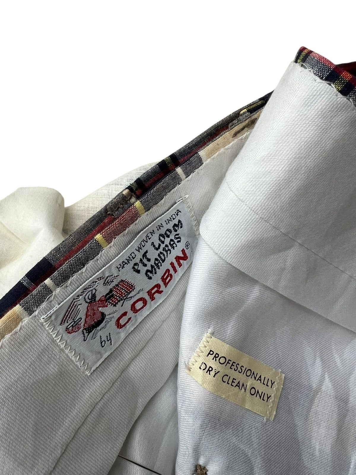 Corbin 60s 70s Hand Woven India Madras by Corbin Talon Zip Trouser Size US 36 / EU 52 - 22 Thumbnail