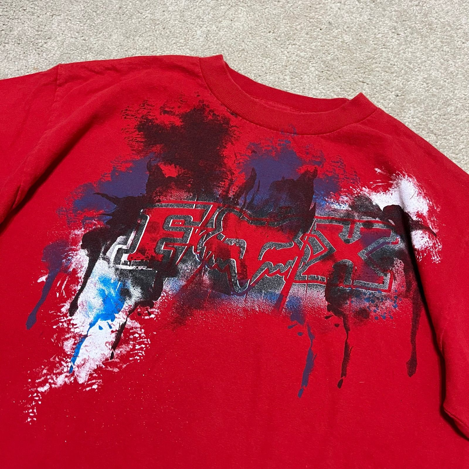 Other Y2K Fox Racing Motocross Red Graphic T-Shirt Large (Tagless) Size US L / EU 52-54 / 3 - 3 Thumbnail