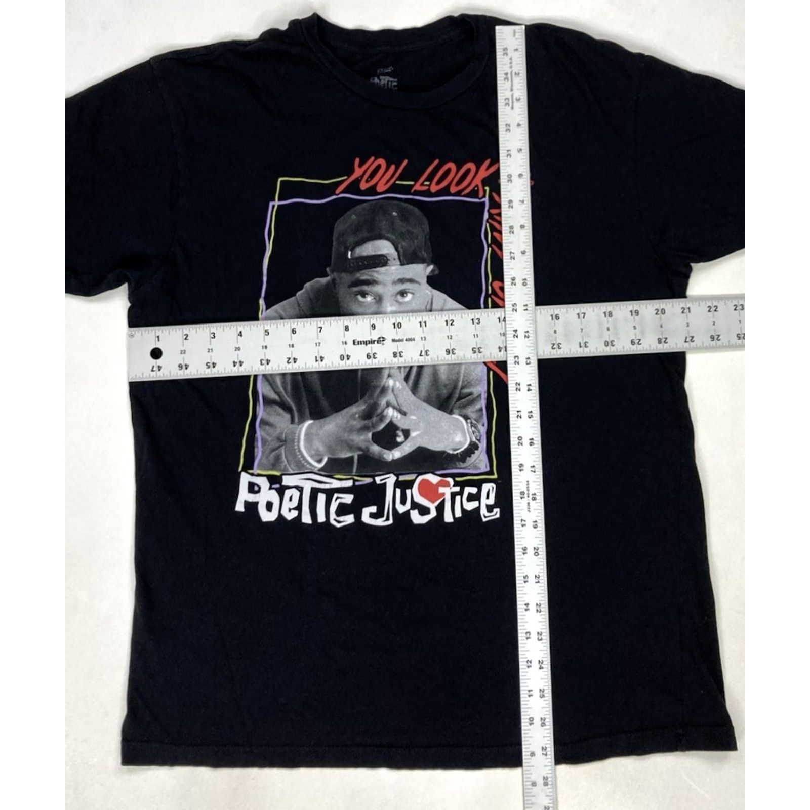 Vintage VINTAGE 2pac Tupac Shakur Poetic Justice Movie T-shirt Men Large Black Cotton Logo Graphic Print Crew Neck Short Sleeve All Seasons Regular Size US L / EU 52-54 / 3 - 5 Thumbnail
