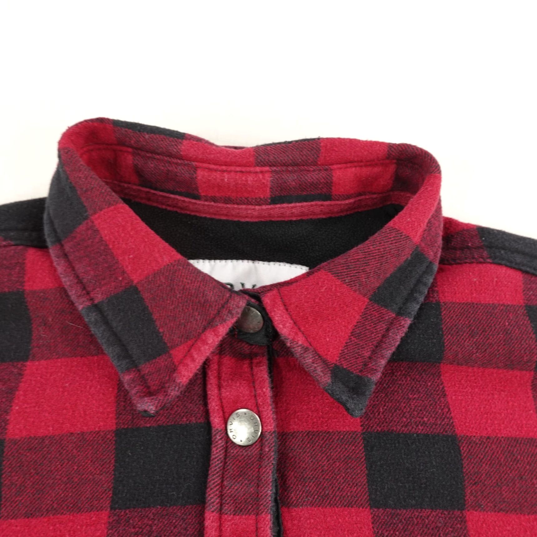 Orvis Orvis Shirt Womens Medium Red Buffalo Plaid Flannel Lined Shacket Top Button-Up Size M / US 6-8 / IT 42-44 - 2 Thumbnail