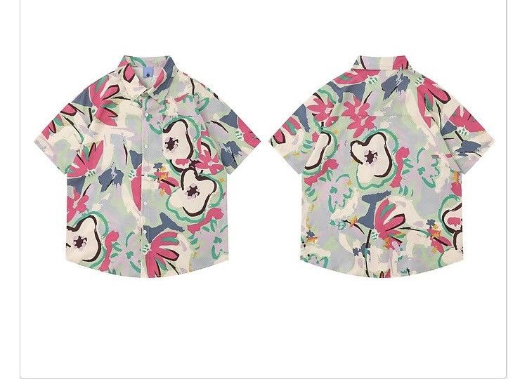 Other Graffiti Button Up Short Sleeve Shirt Size US M / EU 48-50 / 2 - 7 Thumbnail