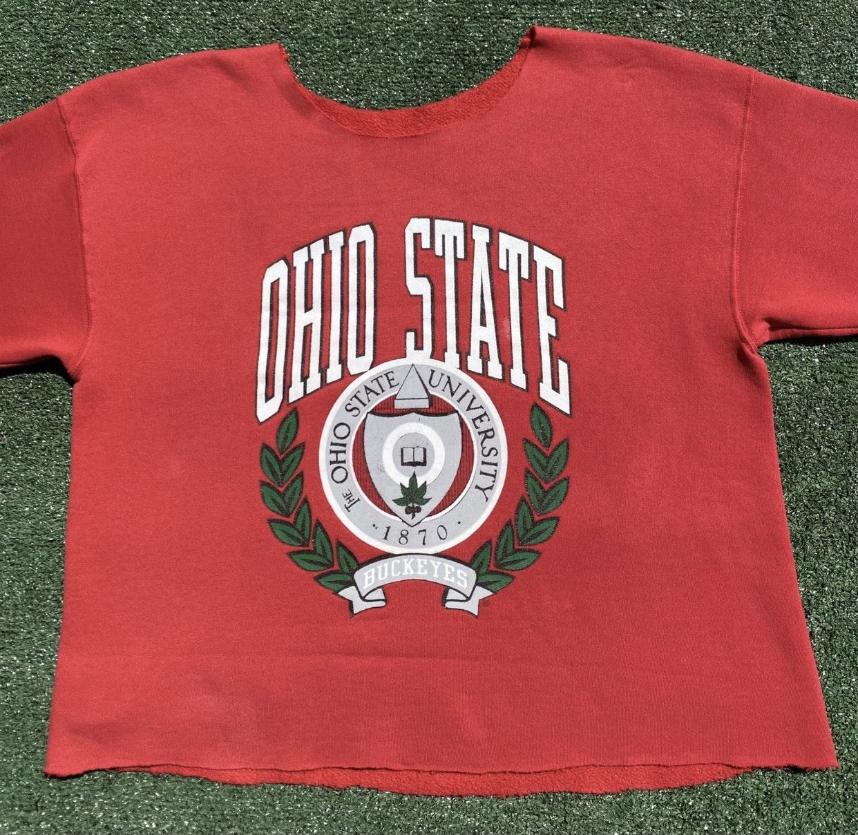 Vintage 90’s Ohio State Buckeyes Cutoff Sweatshirt 2XL Size XXL / US 16-18 / IT 52-54 - 3 Thumbnail