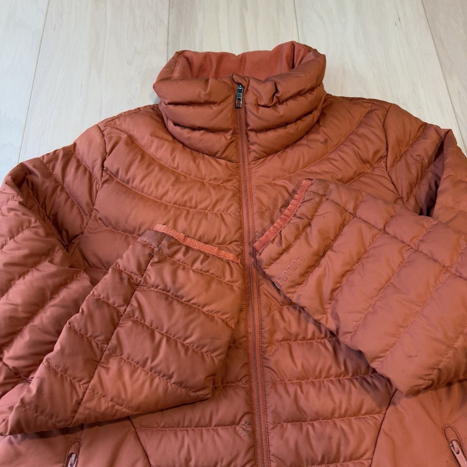 Lululemon Lululemon Down Jacket Women's 4 Orange Full Zip Insulated Size S / US 4 / IT 40 - 4 Thumbnail