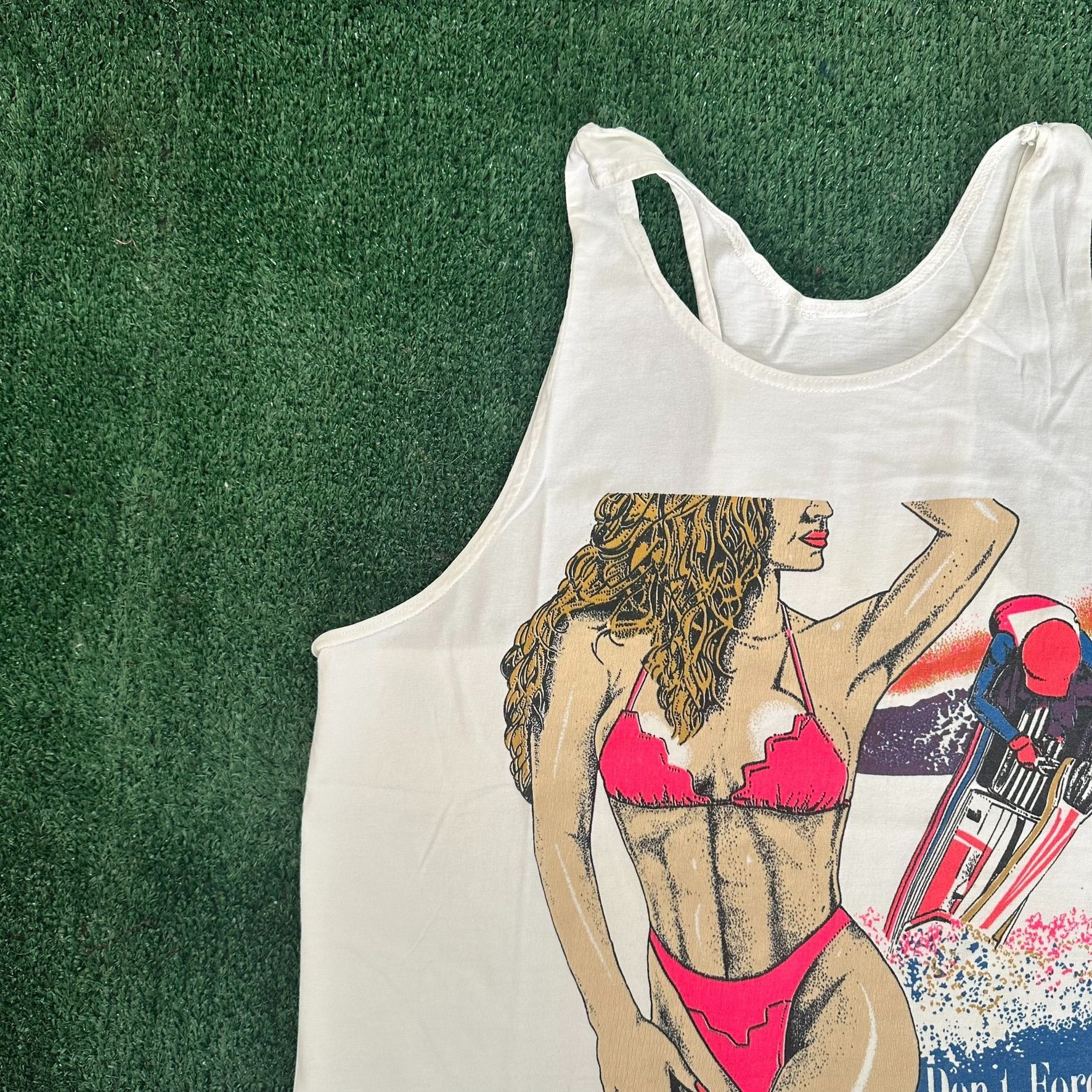 Vintage Vintage 80s Jet Ski Racing Tank Top Bikini Beach Resort Wear Size US M / EU 48-50 / 2 - 3 Thumbnail