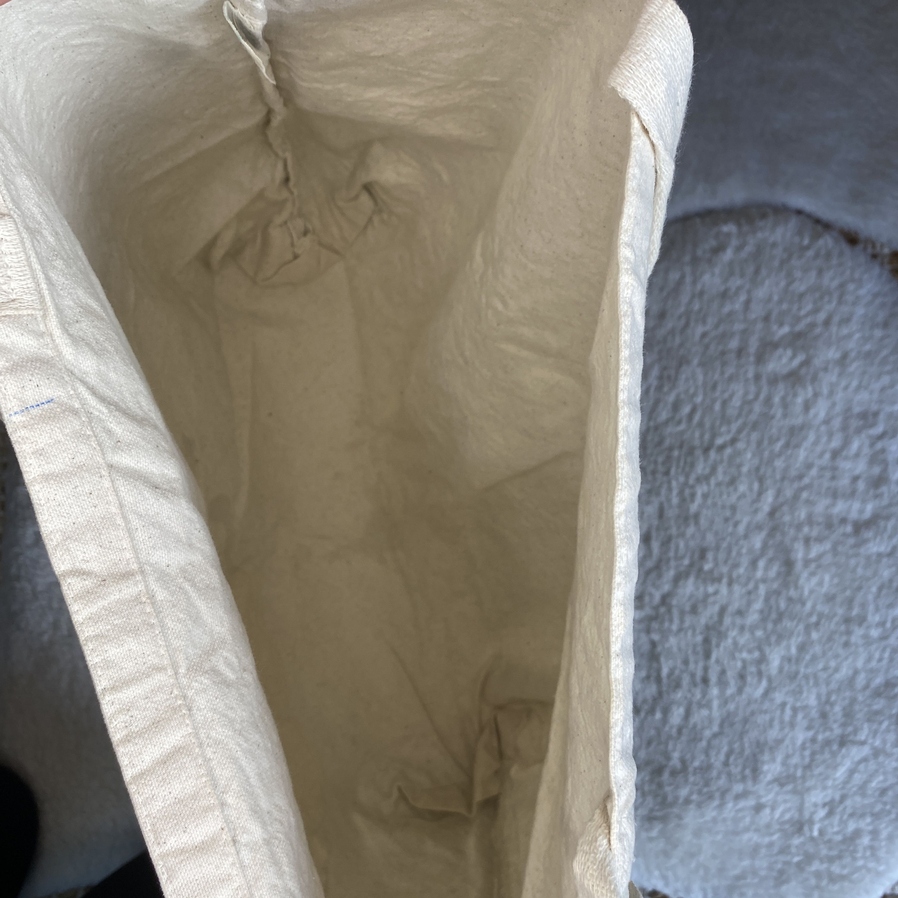 Other Yami White Canvas Tote Bag - Large Everyday Cotton Shopper Size ONE SIZE - 2 Thumbnail