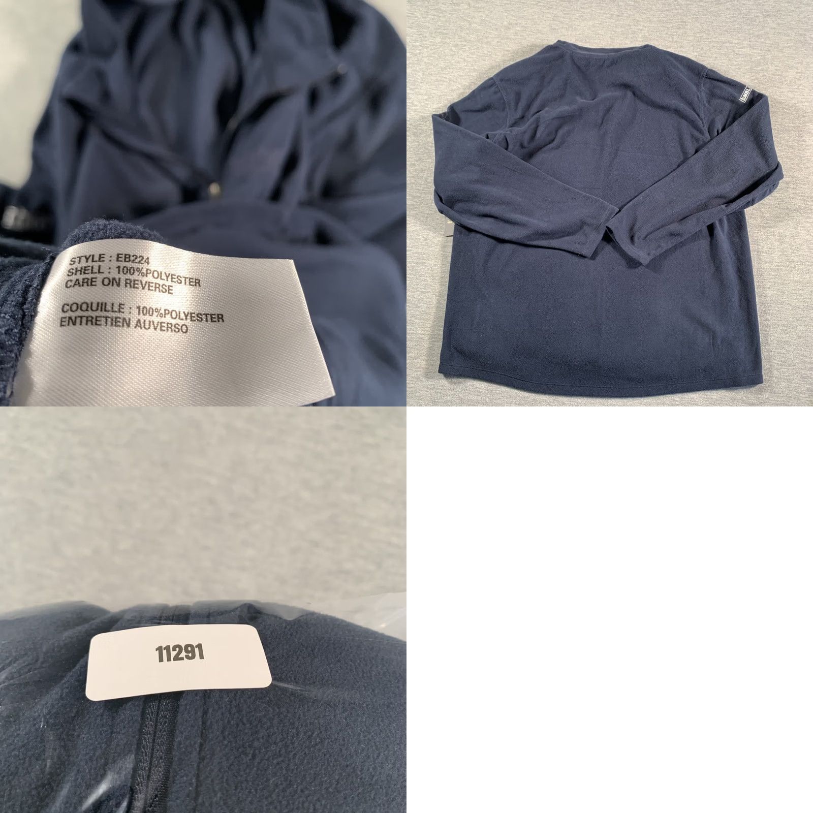 Eddie Bauer Eddie Bauer Navy Blue Microfleece Full Zip SDRM BUMBLE Embroidered Jacket Size US XXL / EU 58 / 5 - 9 Thumbnail