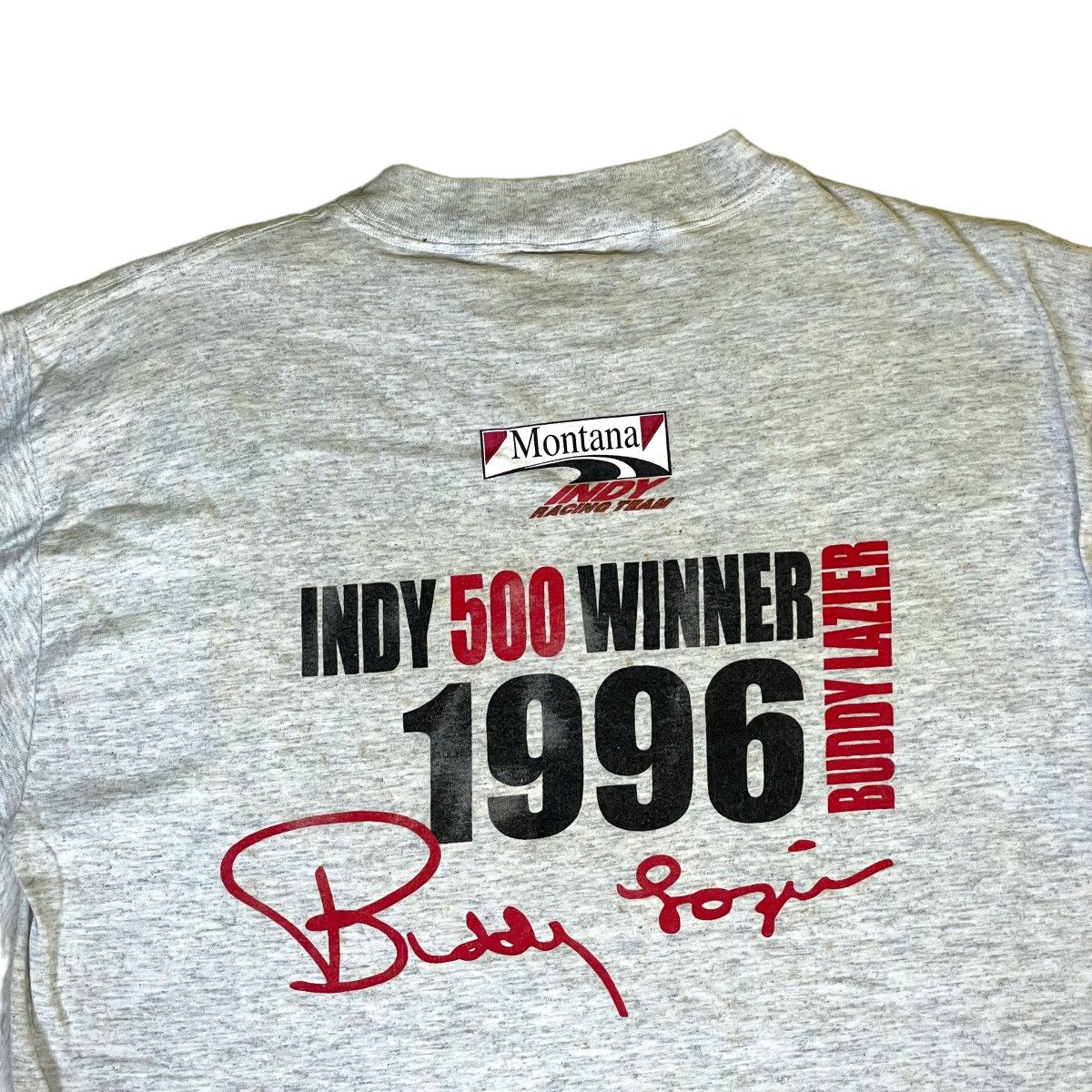 Formula 1 VTG 96 Buddy Lazier Montana Indy Racing Tee Size US L / EU 52-54 / 3 - 10 Thumbnail