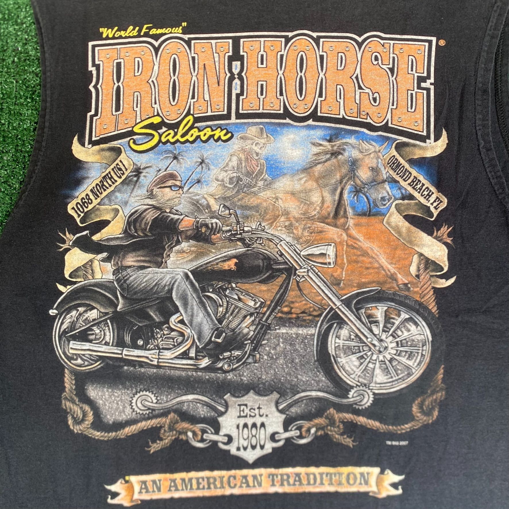 Vintage Vintage Y2K Iron Horse Saloon Tank Top Biker Motorcycle Tee Size US M / EU 48-50 / 2 - 3 Thumbnail