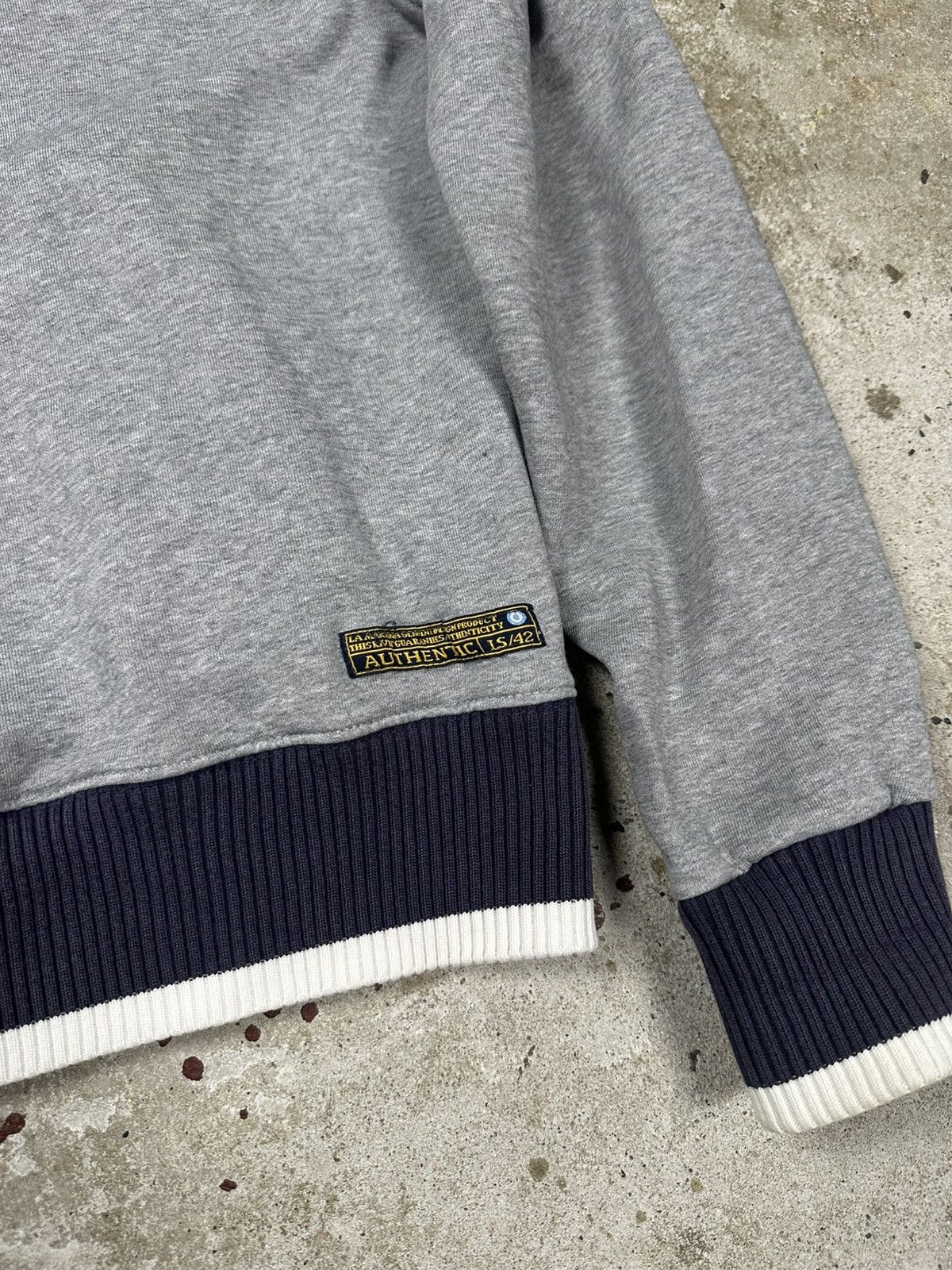 La Martina × Vintage Vintage Y2K La Martina Argentina Full Zip Sweatshirt Grey Size US L / EU 52-54 / 3 - 11 Thumbnail