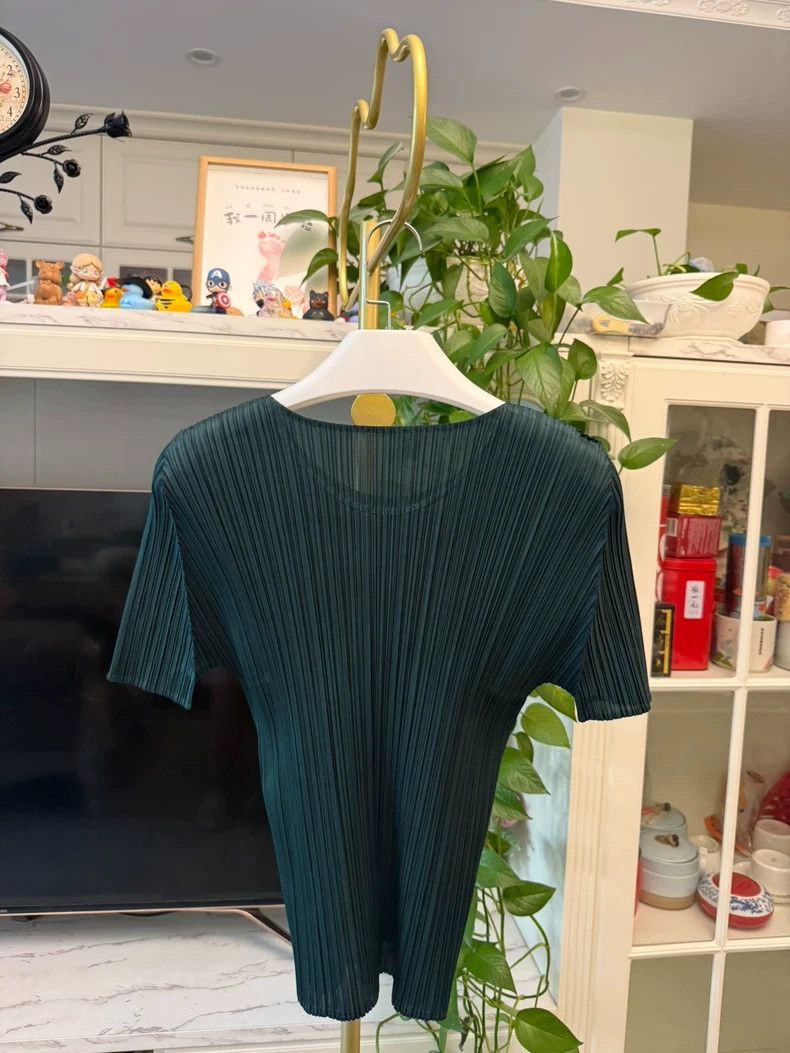 Issey Miyake issey miyake size:3 Dark green short-sleeved shirt 2505-Ne Size XXS / US 00 / IT 34 - 6 Thumbnail