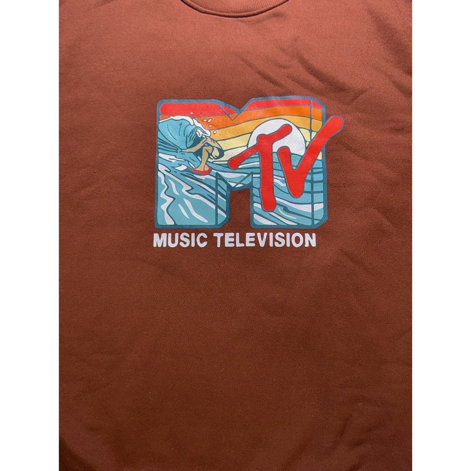 & Other Stories Mtv Long Sleeve Brown Crewneck Large Men Size US L / EU 52-54 / 3 - 2 Thumbnail