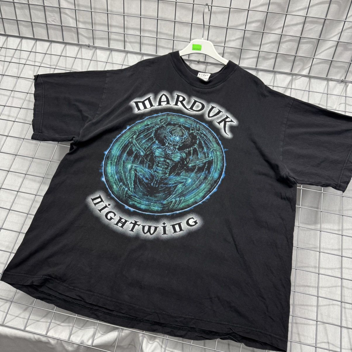 Vintage Vintage Marduk Nightwing 1998 Black Metal Band Tee Trashed Size US XL / EU 56 / 4 - 16 Thumbnail