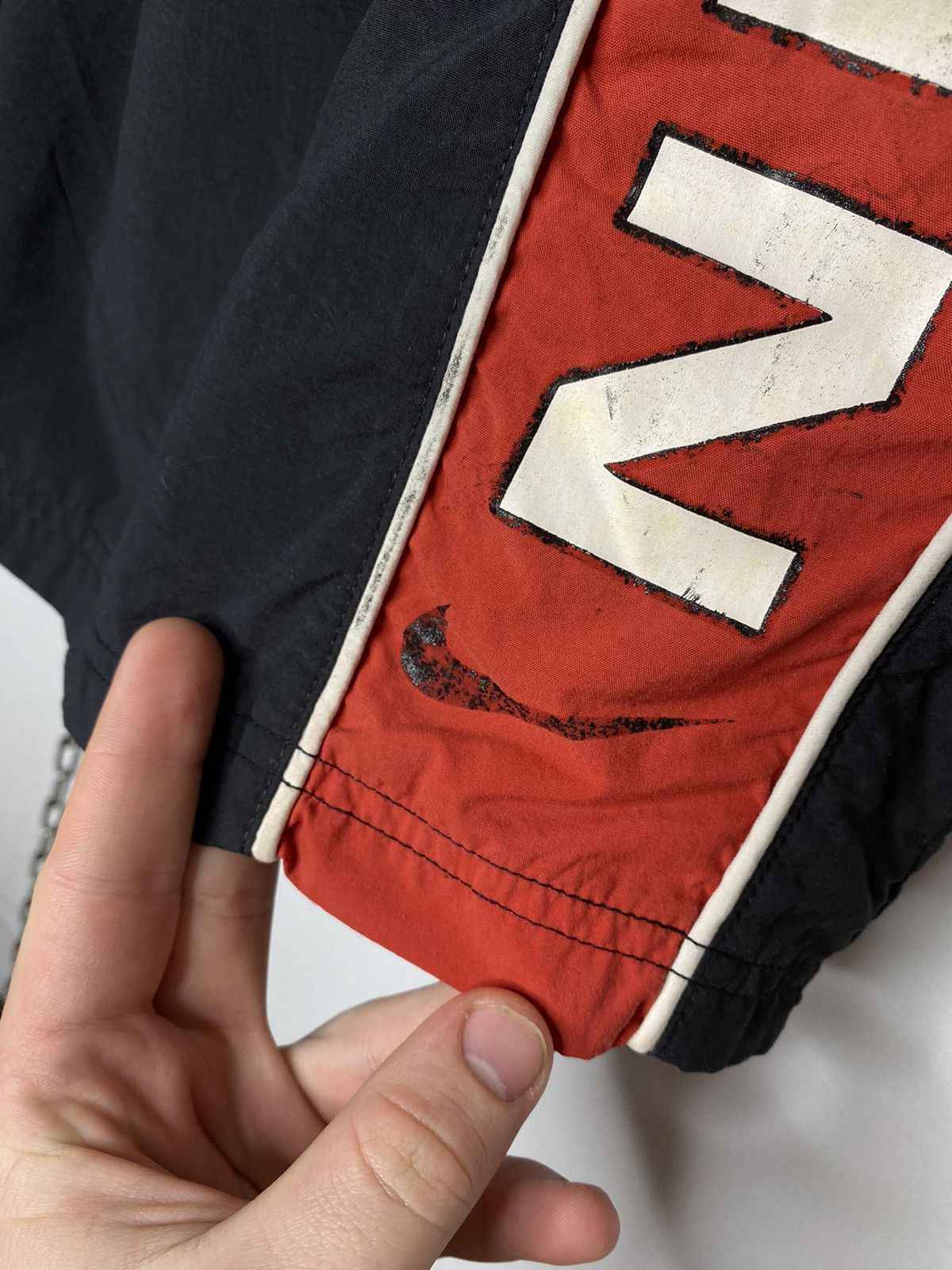 Nike × Vintage Vintage 90s Nike Big Logo Shorts Y2K Streetwear Size US 36 / EU 52 - 5 Thumbnail