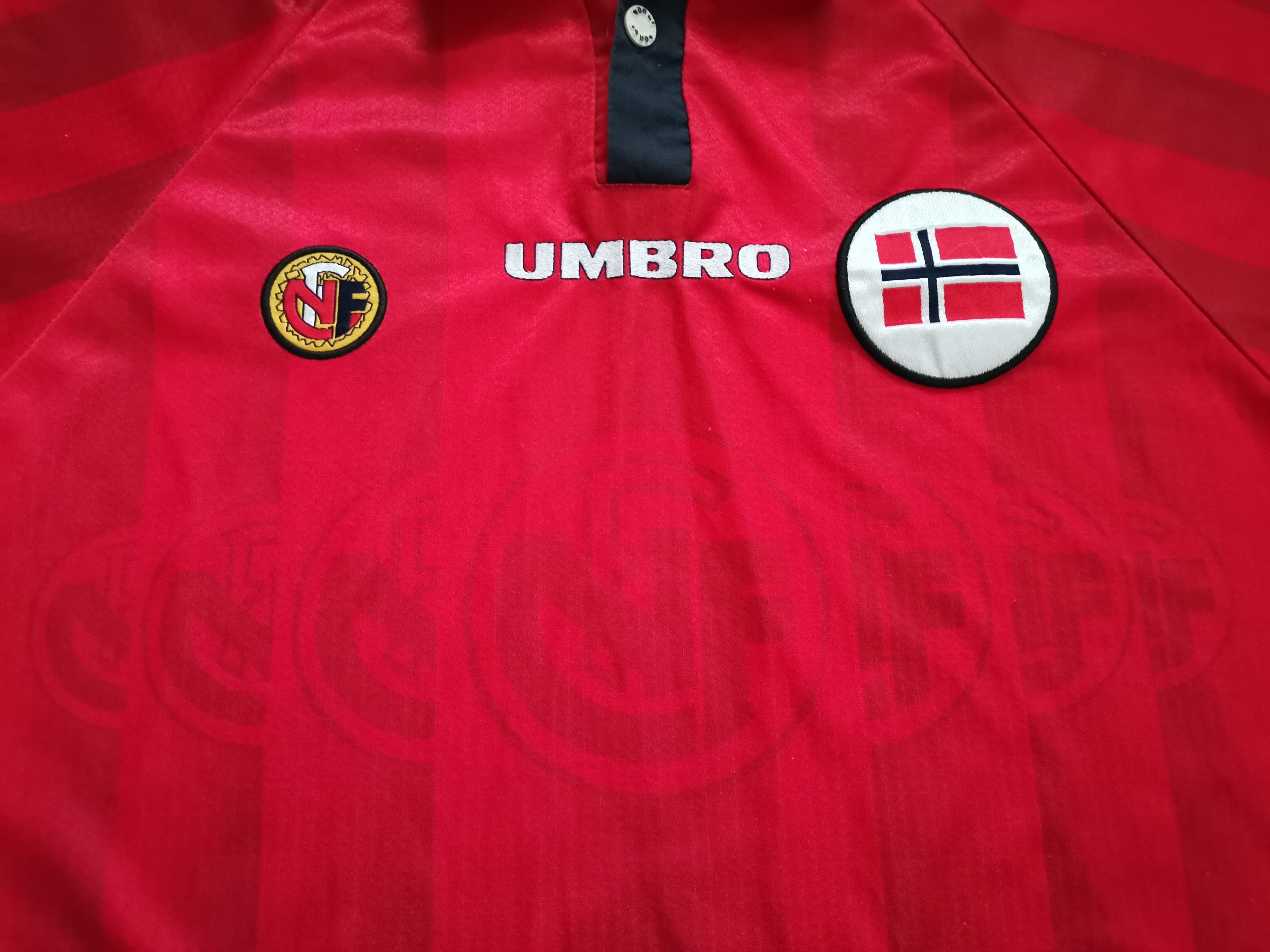 Umbro Vintage Umbro Norway 90's Jersey Size US XL / EU 56 / 4 - 2 Thumbnail