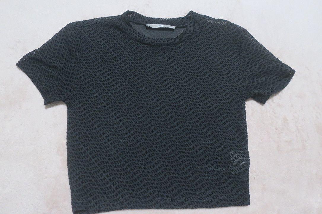 Kith Women's Black Felt Logo All Over Print Size XS / US 0-2 / IT 36-38 - 1 Thumbnail