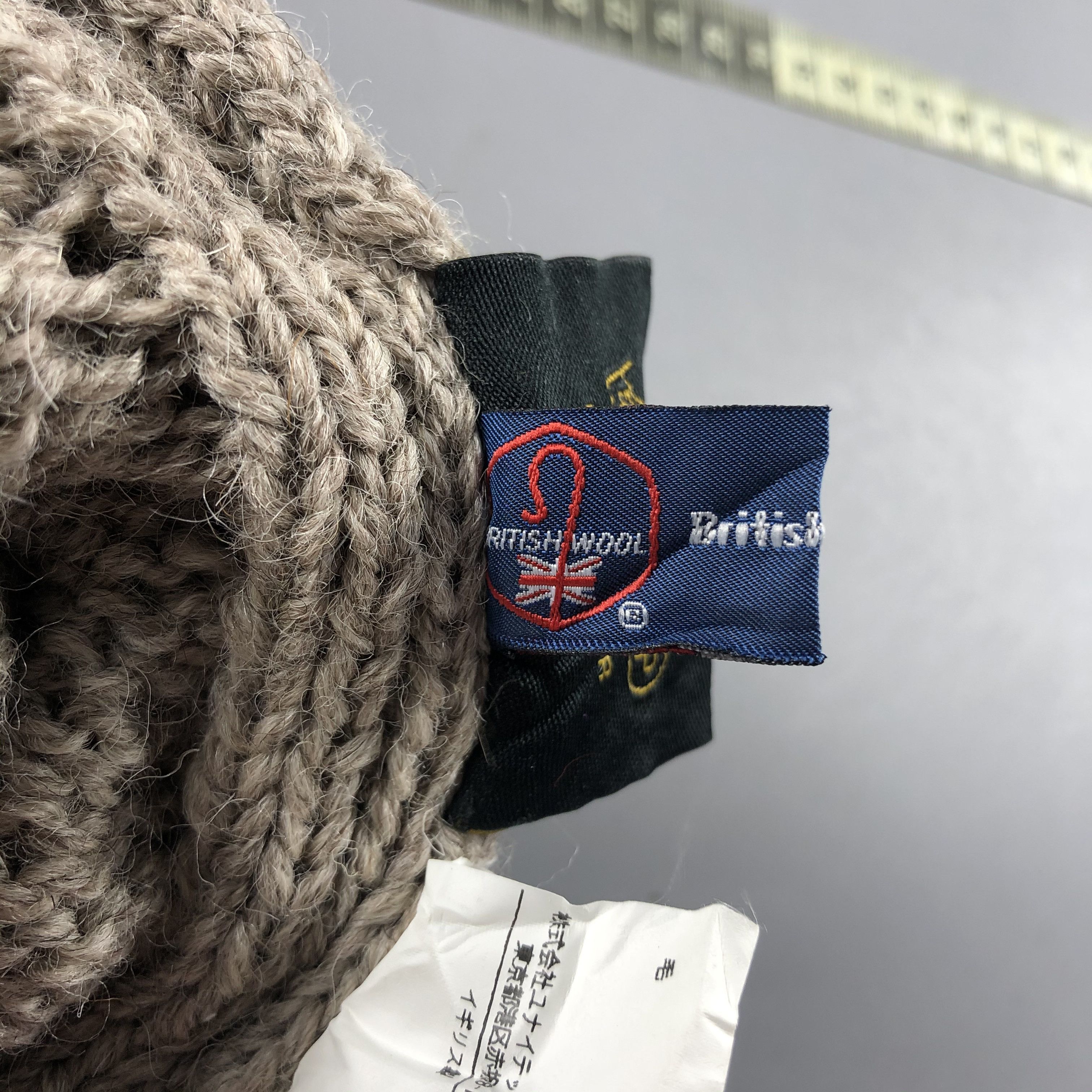 Other × Vintage British Wool Aran Isle Beanie Snow Hat Snow Cap -D159 Size ONE SIZE - 6 Thumbnail