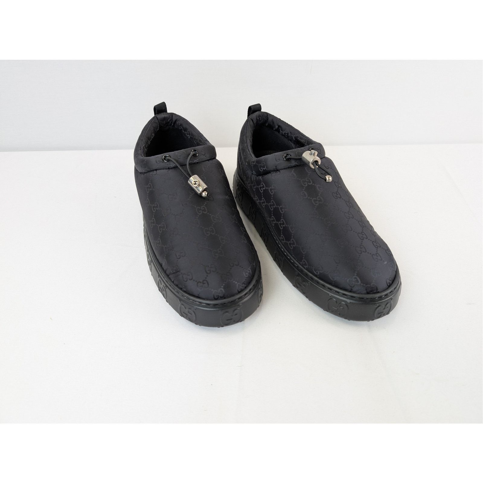 Gucci o1rshd1 M Nut Nylon Moccasin Shoes in Black Size US 10.5 / EU 43-44 - 6 Thumbnail
