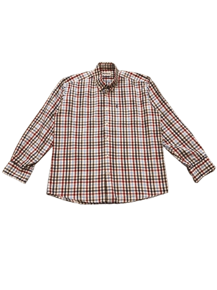 Barbour Vintage Barbour Regular Fit Checkered Button Up Shirt Size L Size US L / EU 52-54 / 3 - 1 Thumbnail