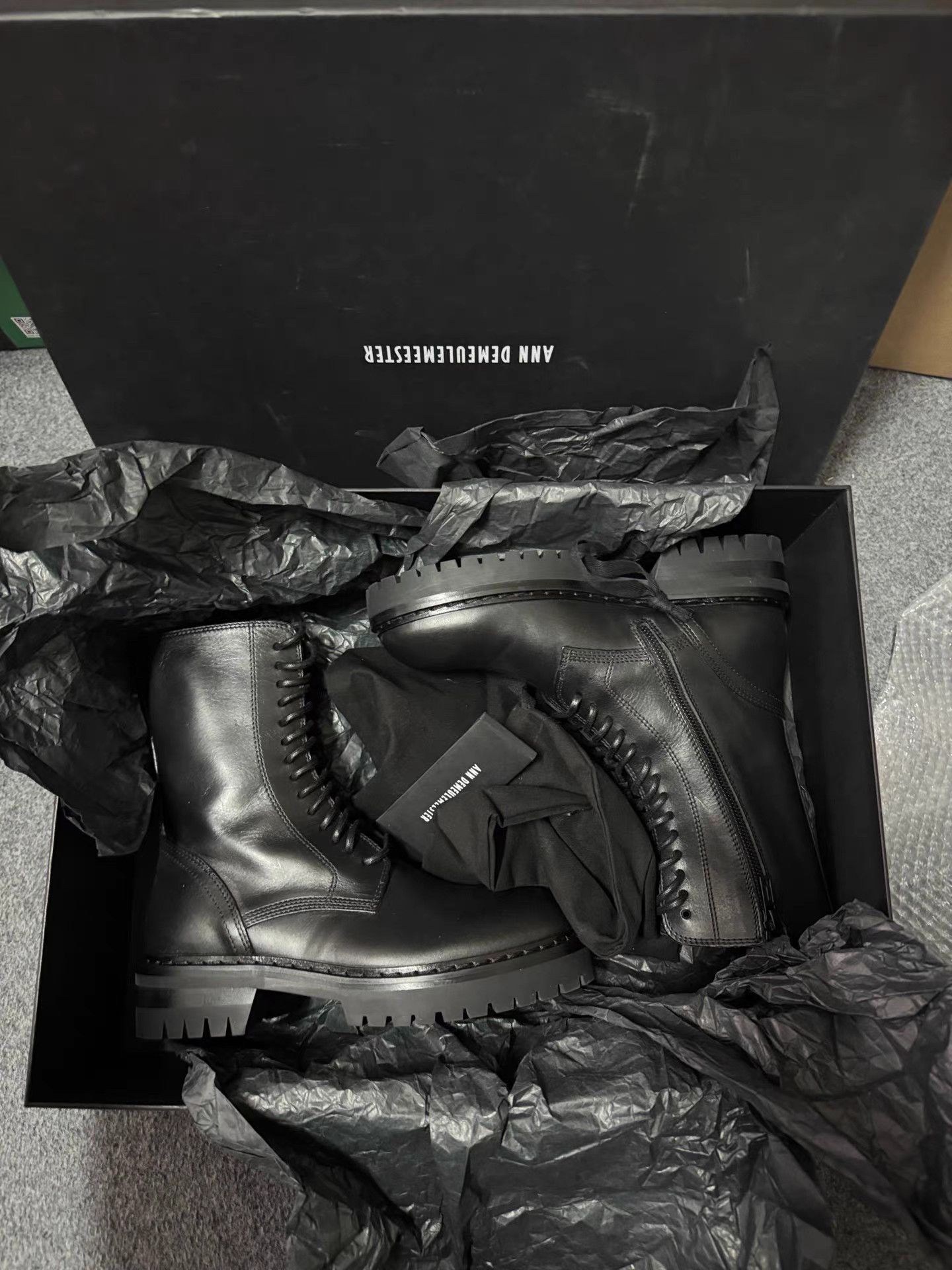 Ann Demeulemeester Ann Demeulemeester Tucson Nero Boots K6 Size US 6.5 / IT 36.5 - 9 Thumbnail