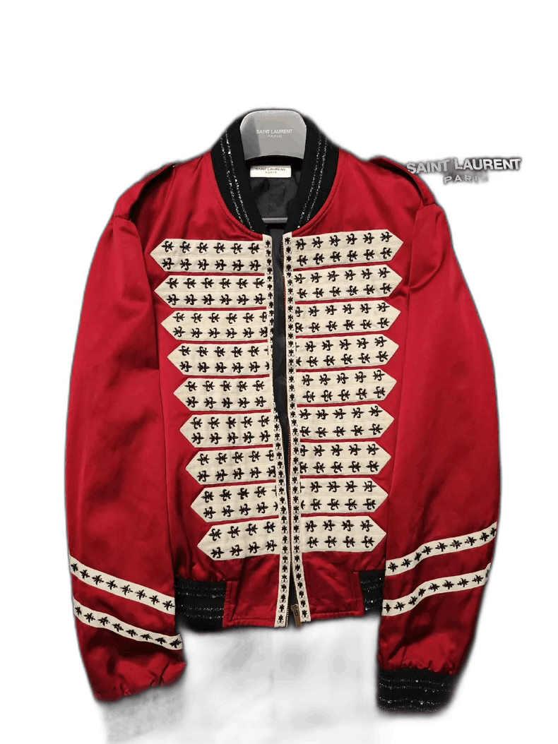 Saint Laurent Paris saint laurent embroidered baseball jacket Size US L / EU 52-54 / 3 - 1 Thumbnail