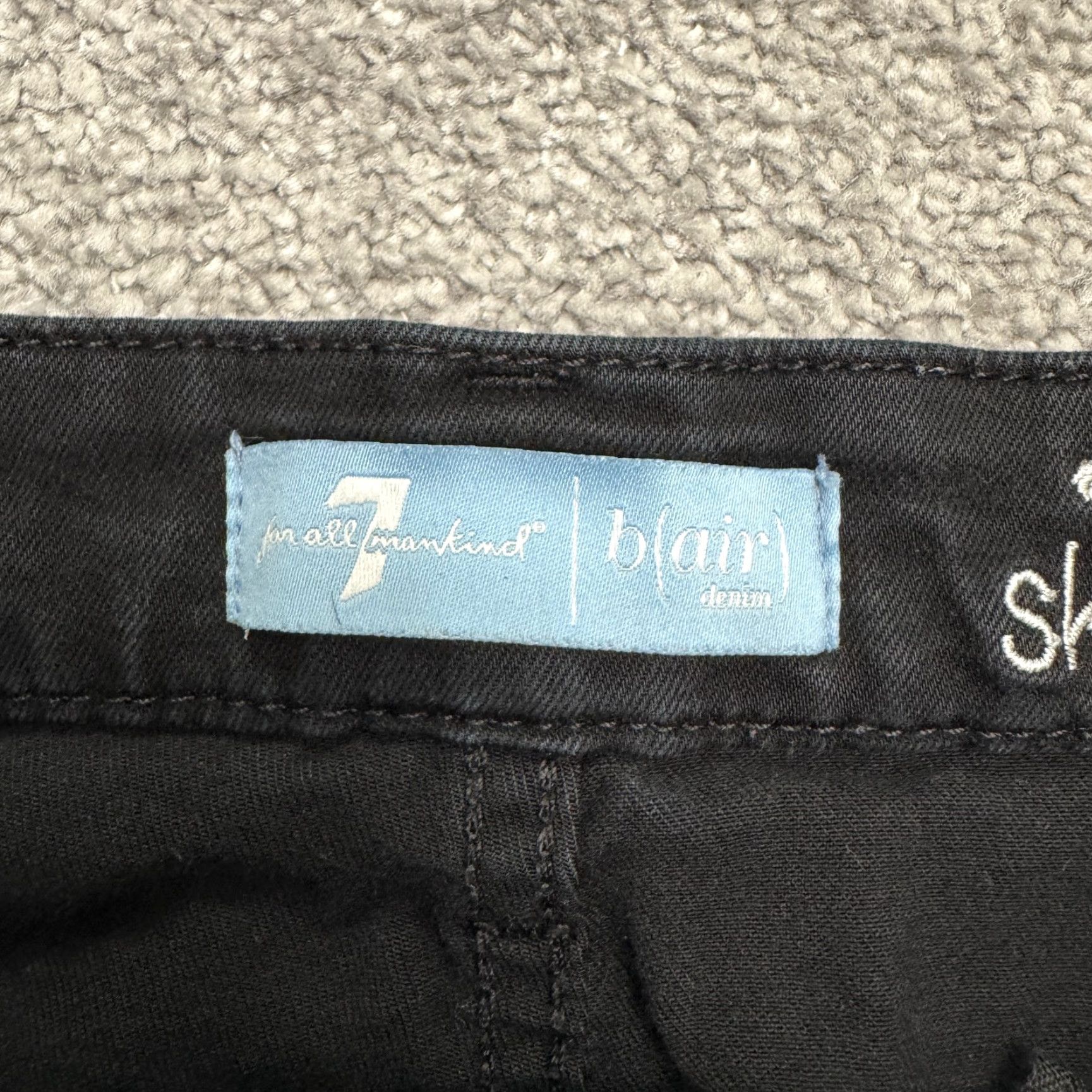 7 For All Mankind 7 For All Mankind Jeans Women 7 For All Mankind B(Air) Ankle Skinny Denim Black 27 High Rise Slim City Streetwear Pockets 5-Pocket Design Size 30" / US 8 / IT 44 - 7 Thumbnail