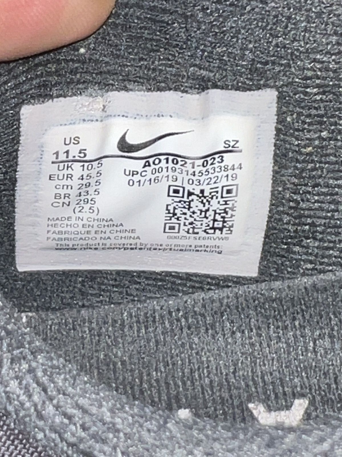 Nike Air Max 1 SE Windbreaker size 11.5 Size US 11.5 / EU 44-45 - 10 Thumbnail