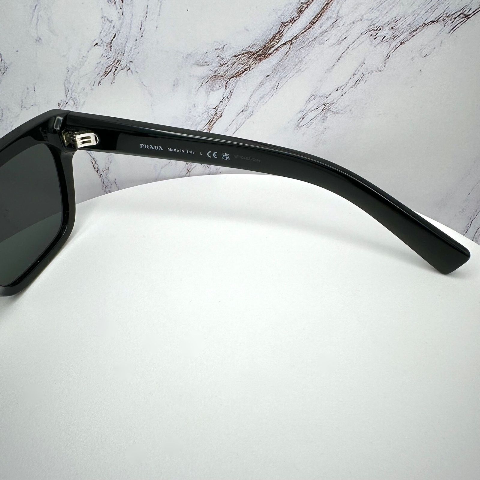 Prada NEW PRADA Sunglasses Black Square Rectangle w/ Box & Case Size ONE SIZE - 8 Thumbnail
