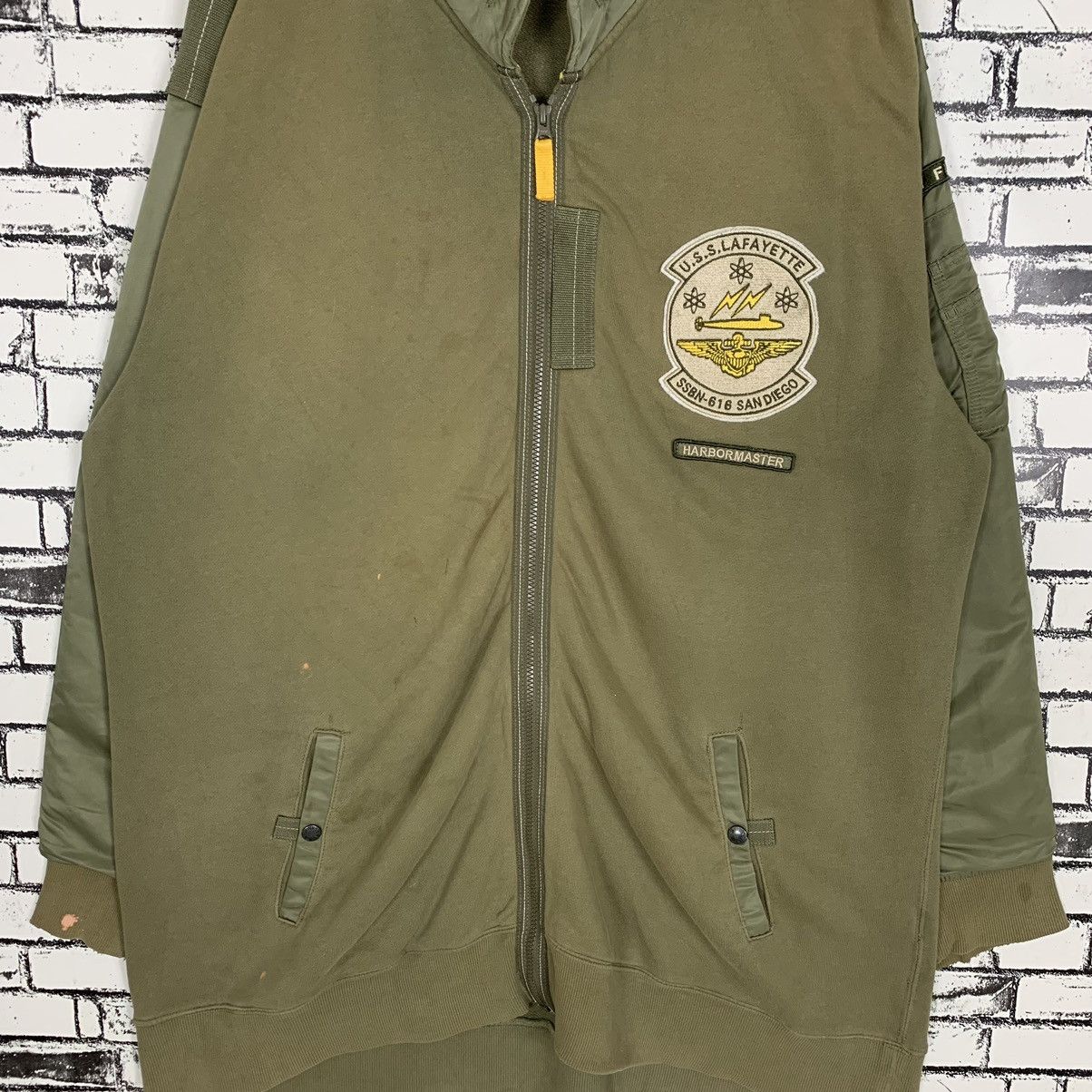 Avirex × Lafayette 148 Avirex U.S.S Lafayette United State Navy Military Jacket Size US XXL / EU 58 / 5 - 5 Thumbnail