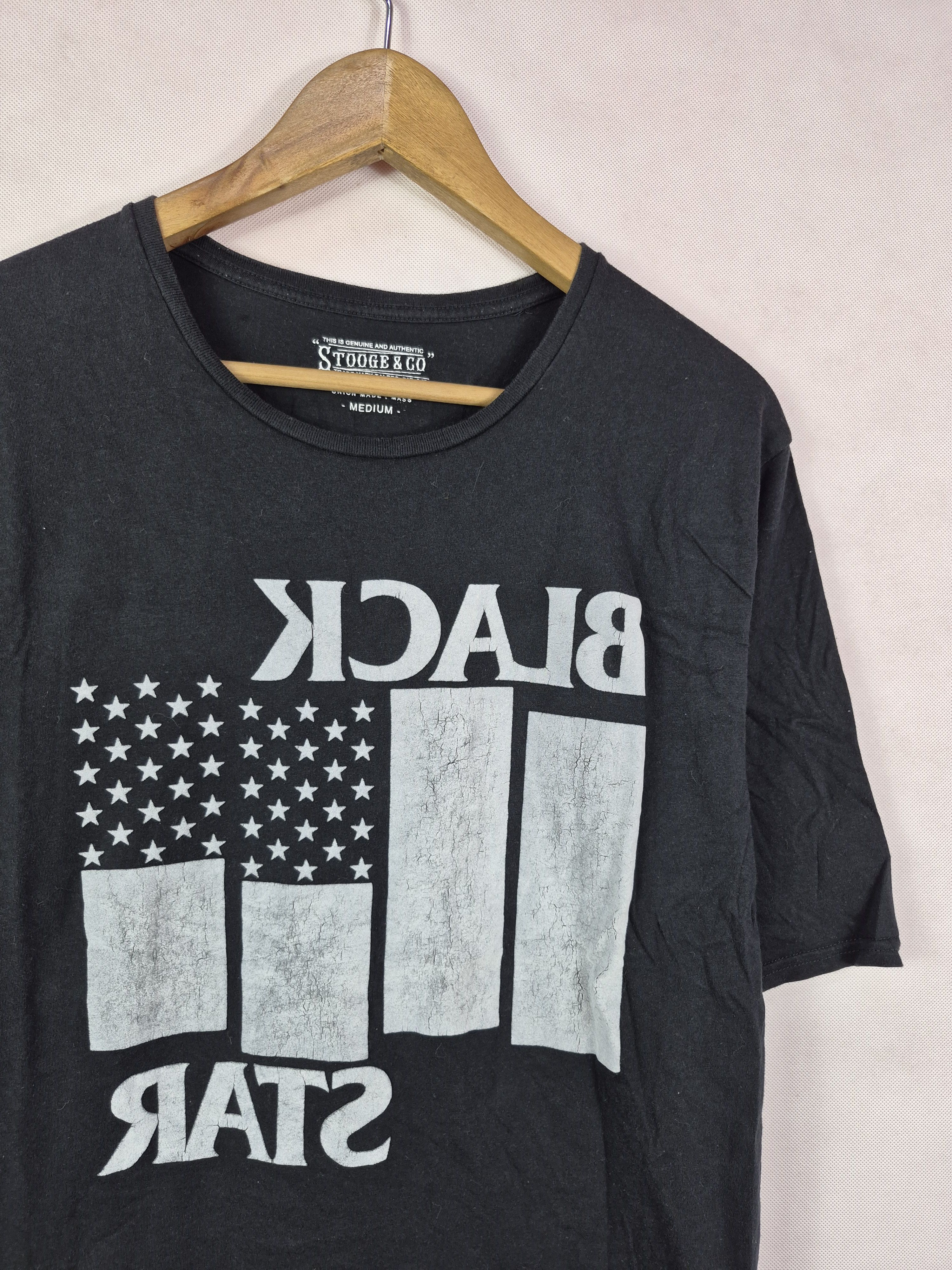 Japanese Brand 🔥 Black Star Anarchy Black Flag Design Tee Punk Size US M / EU 48-50 / 2 - 3 Thumbnail
