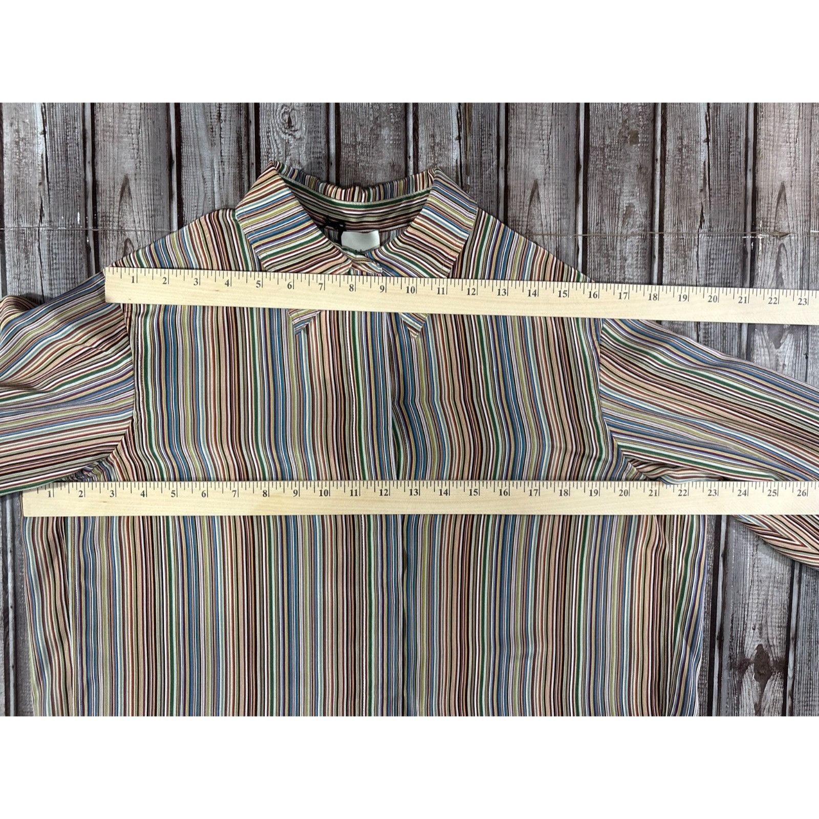 Paul Smith Paul Smith Silk 'Signature Stripe' Shirt size 42 US 6 multic Size S / US 4 / IT 40 - 9 Thumbnail